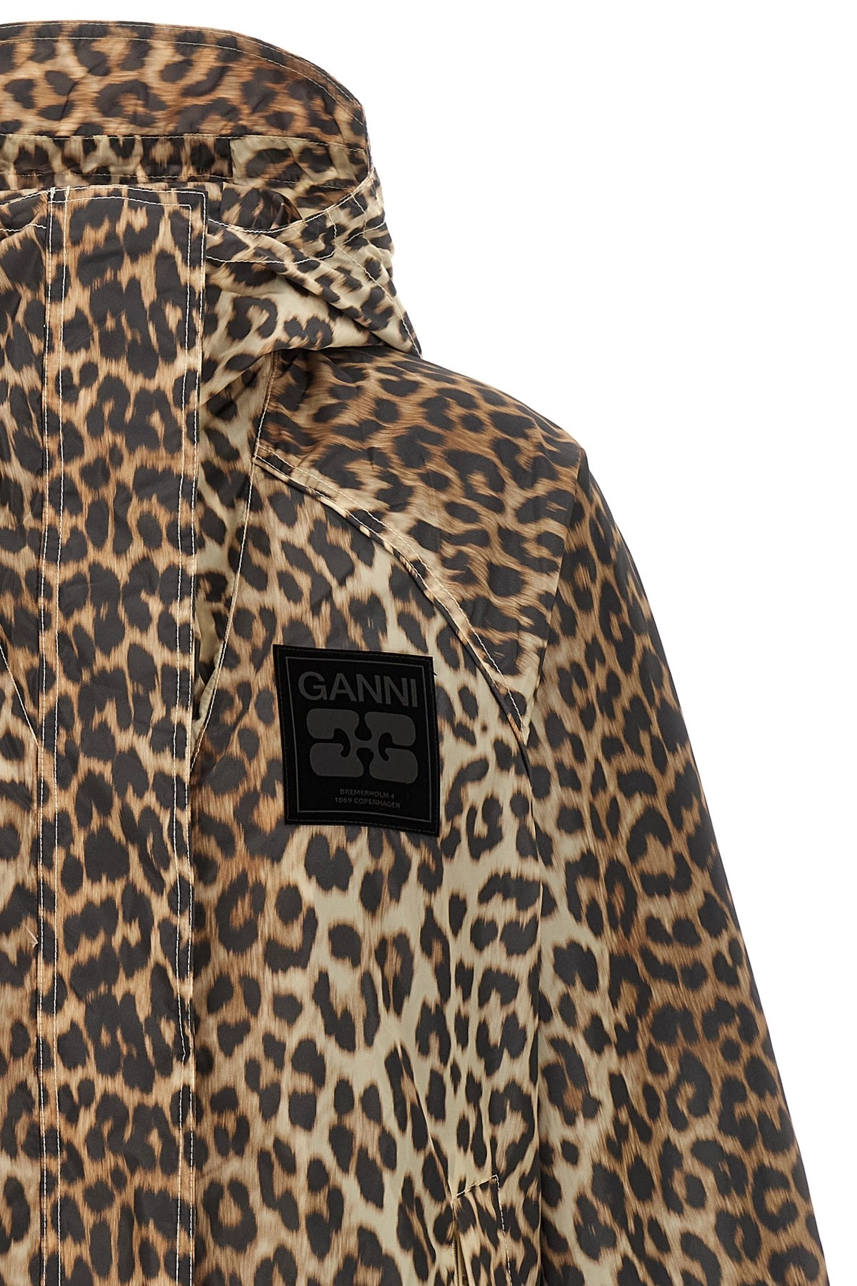 ブルゾン Ganni 'Leopard Print Nylon' windbreaker Ganni 'leopard print nylon' windbreaker available on julian