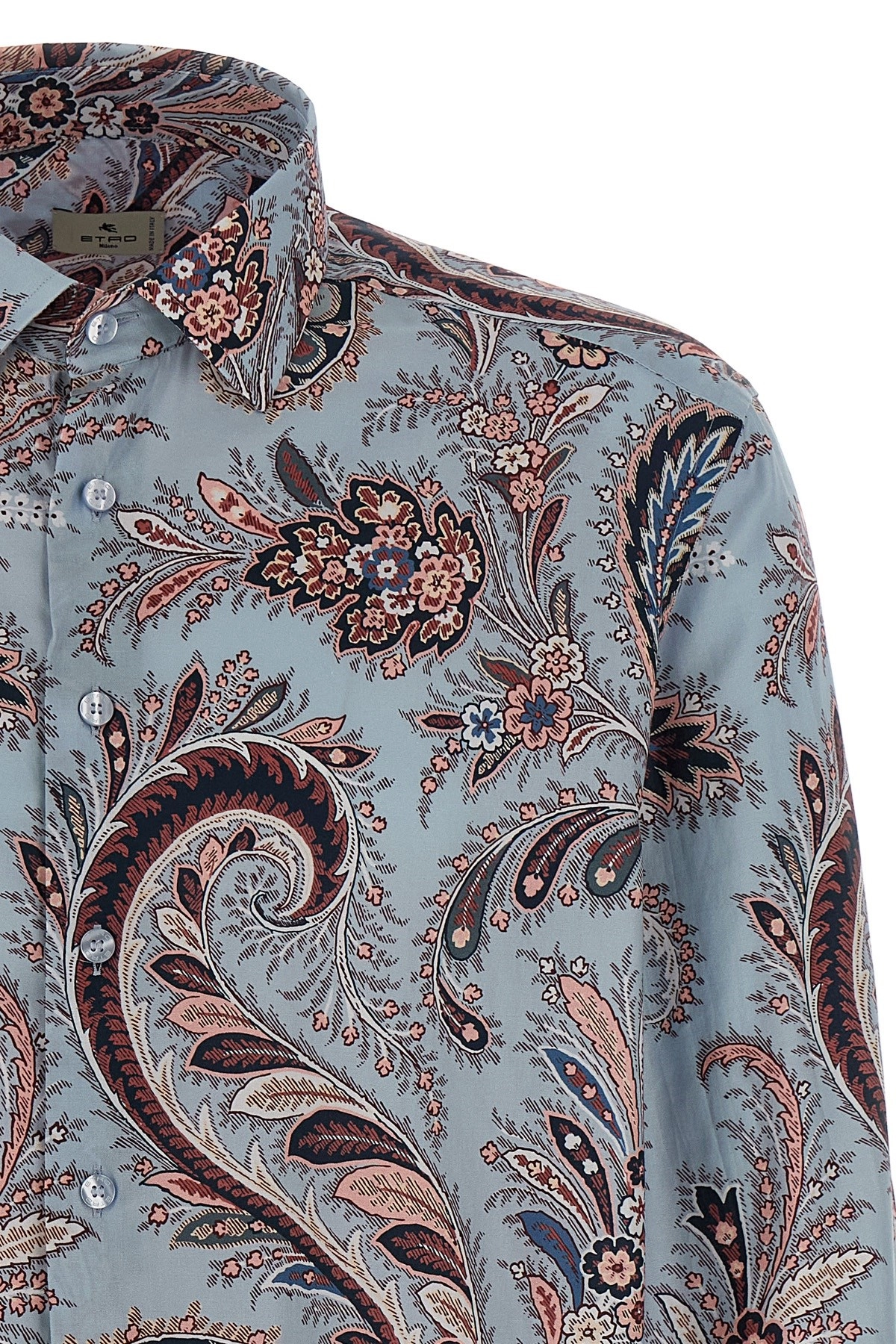 Tシャツ・カットソー ETRO Floral Paisley Cotton shirt (MRIB000199SA5L1 X0880) Etro Floral paisley cotton shirt available on julian-fashion