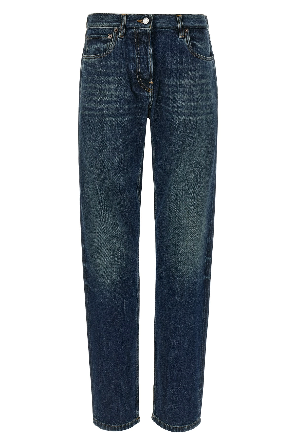 デニム・ジーパン PRADA Trompe l'oeil heart jeans Prada Trompe l'oeil heart jeans available on julian-fashion