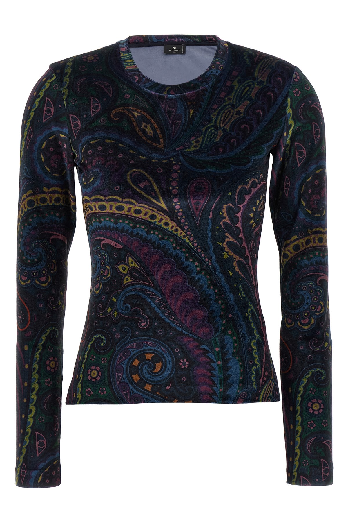 Etro Velvet Top In Multi