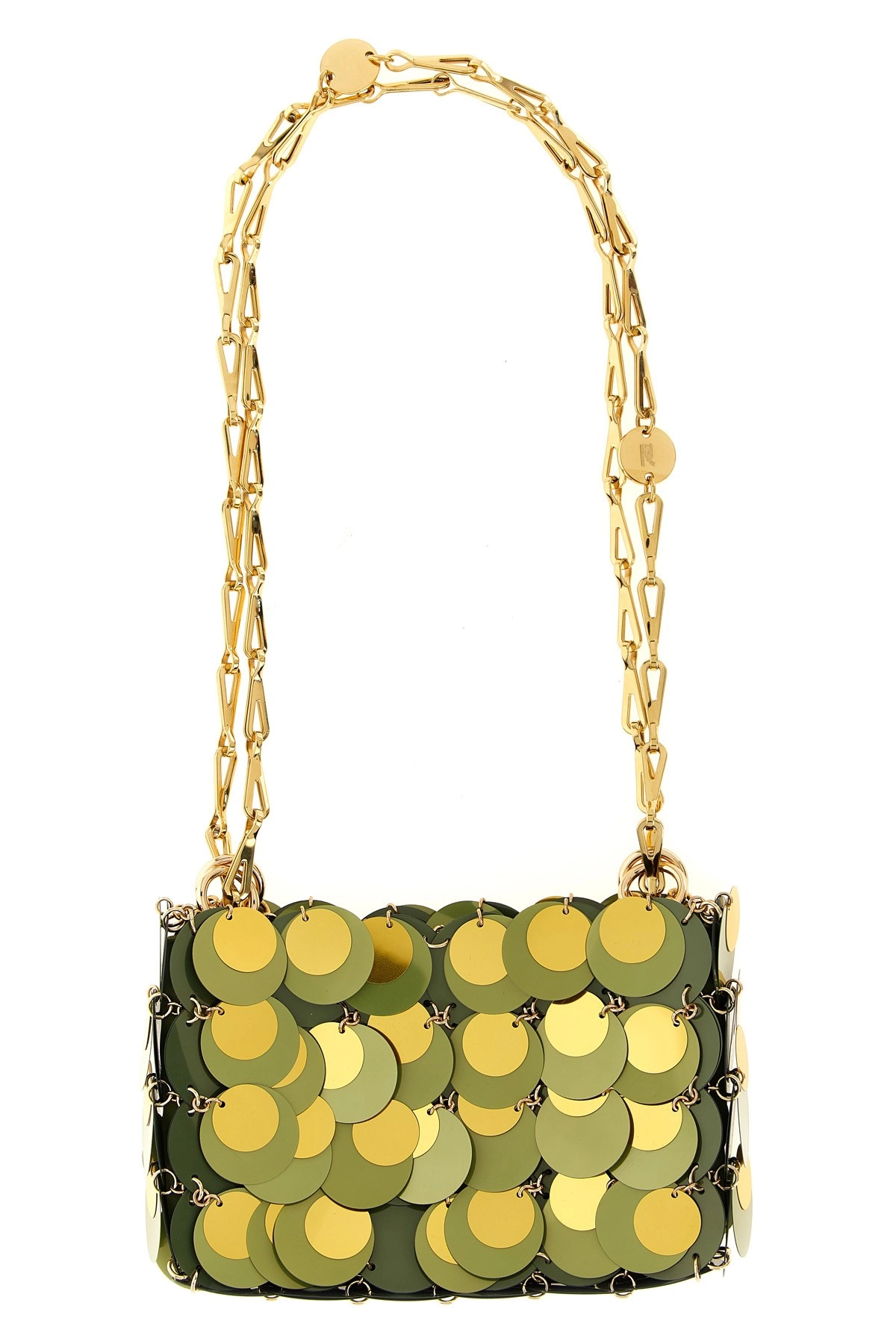 ショルダーバッグ・ポシェット Rabanne 'Kaki Sparkle Nano' shoulder bag Rabanne 'kaki sparkle nano' shoulder bag available on julian