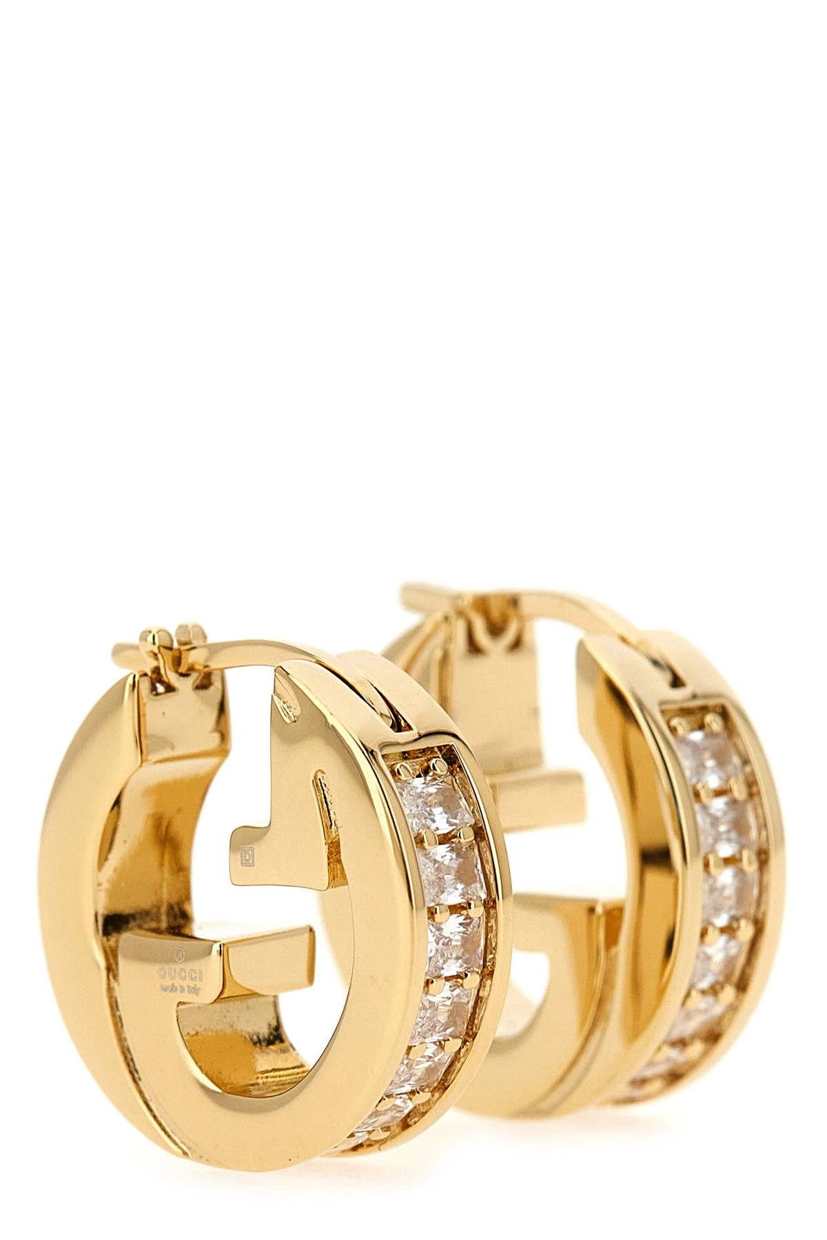 アクセサリーその他 GUCCI 'Gucci Blondie' mini earrings Gucci Blondie crystal mini earrings in light gold-toned