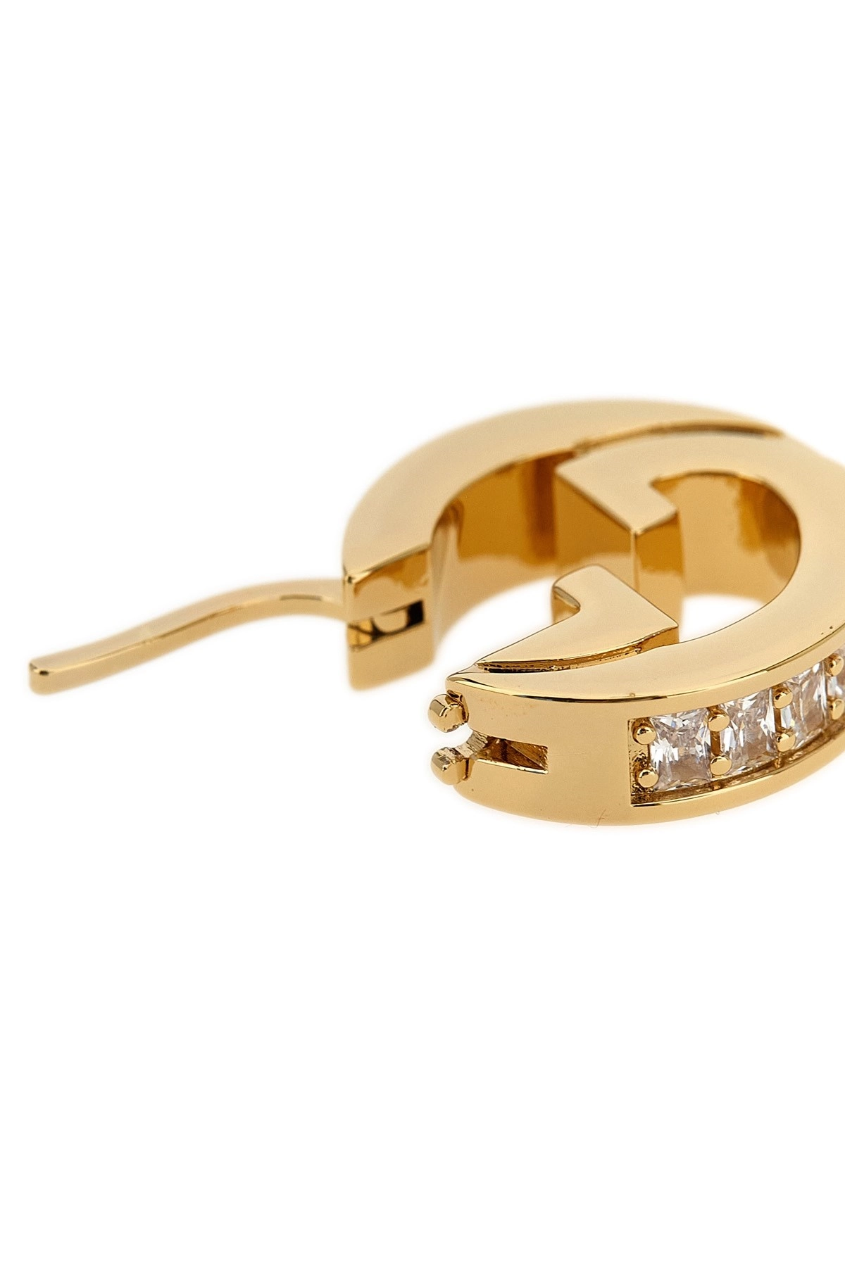 【関税込み】gucci Gucci Blondie' mini earrings Gucci Blondie crystal mini earrings in light gold-toned