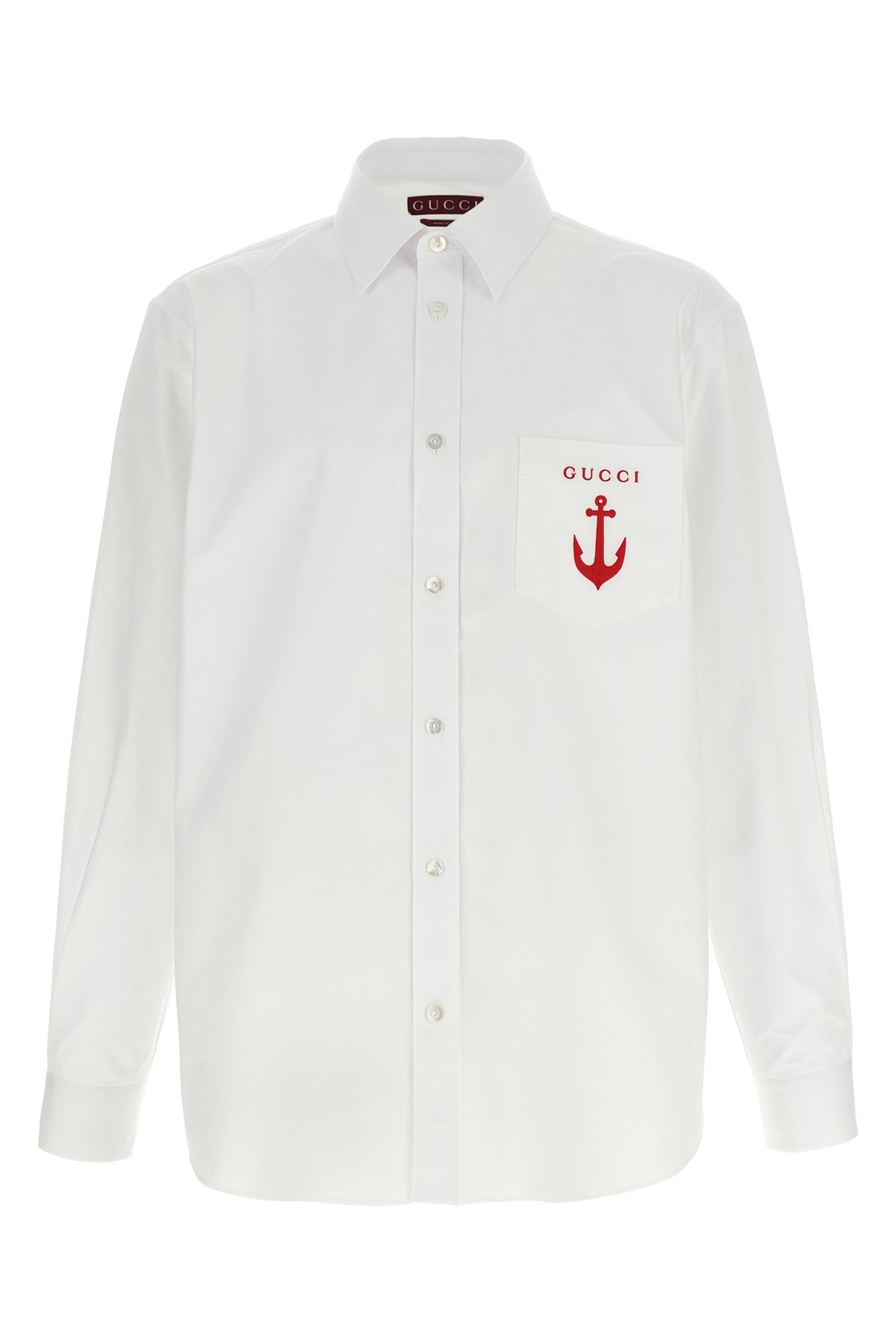 Gucci Poplin Shirt In White