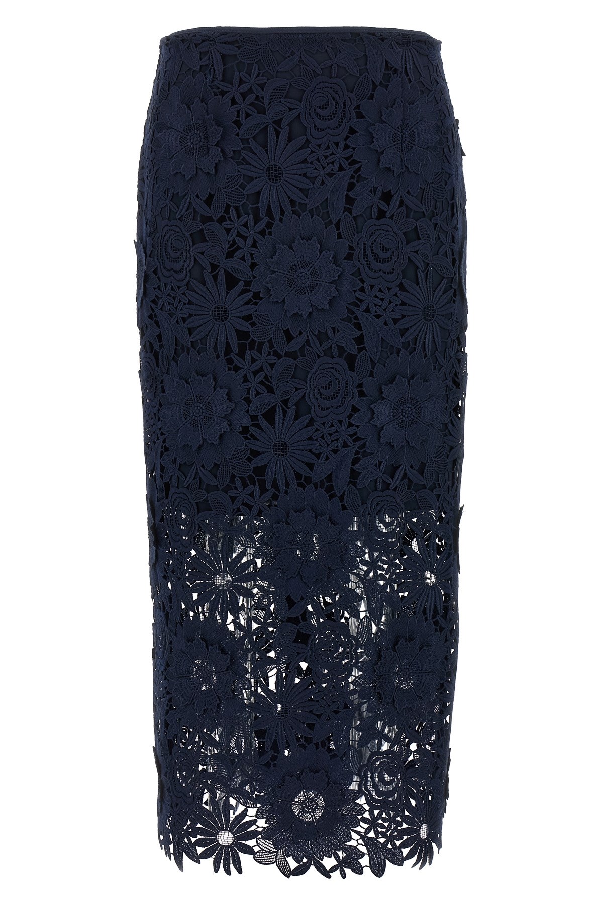 Rotate Birger Christensen '3d Lace' Skirt In Blue