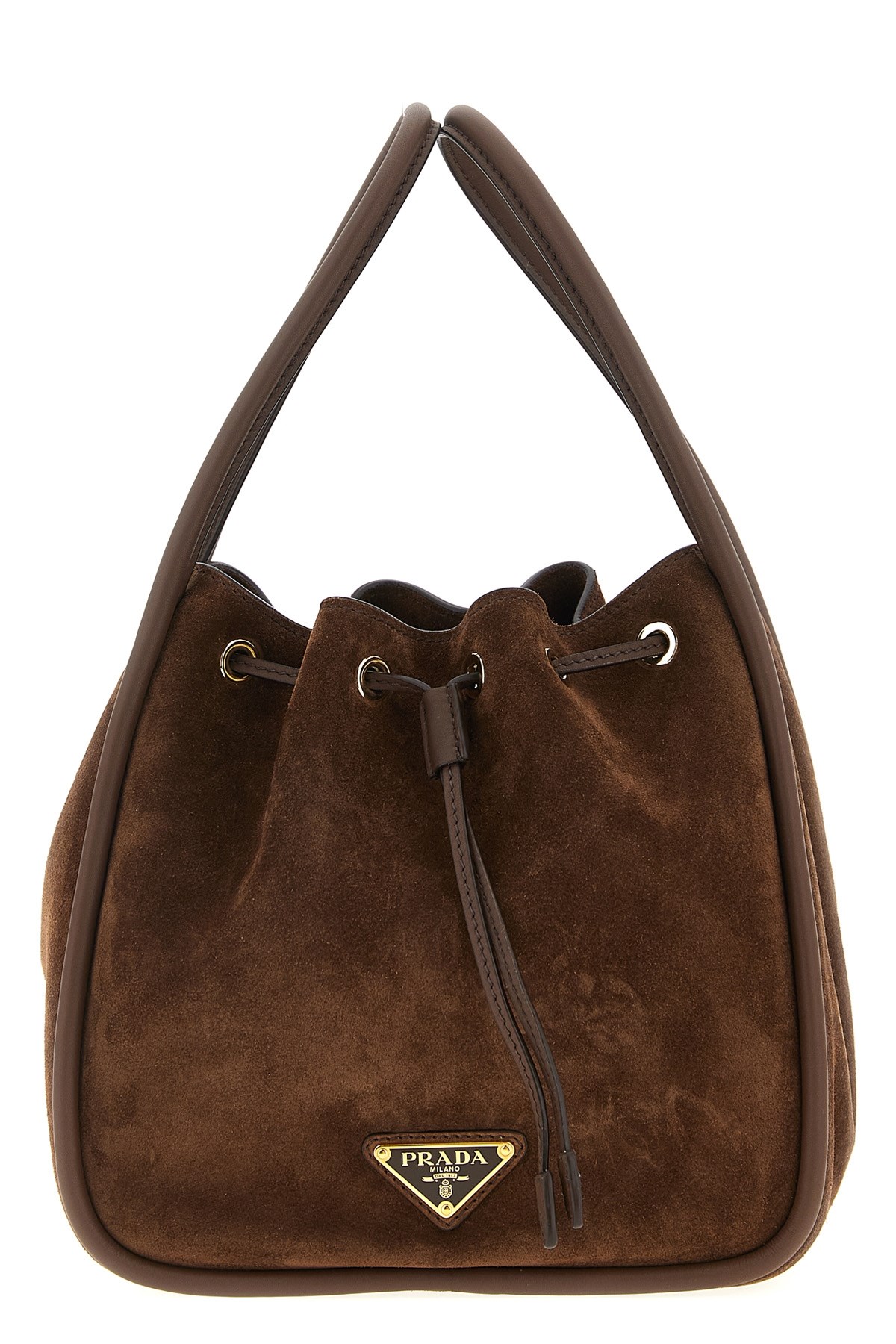 Prada ' Darling' Mini Bucket Bag In Brown