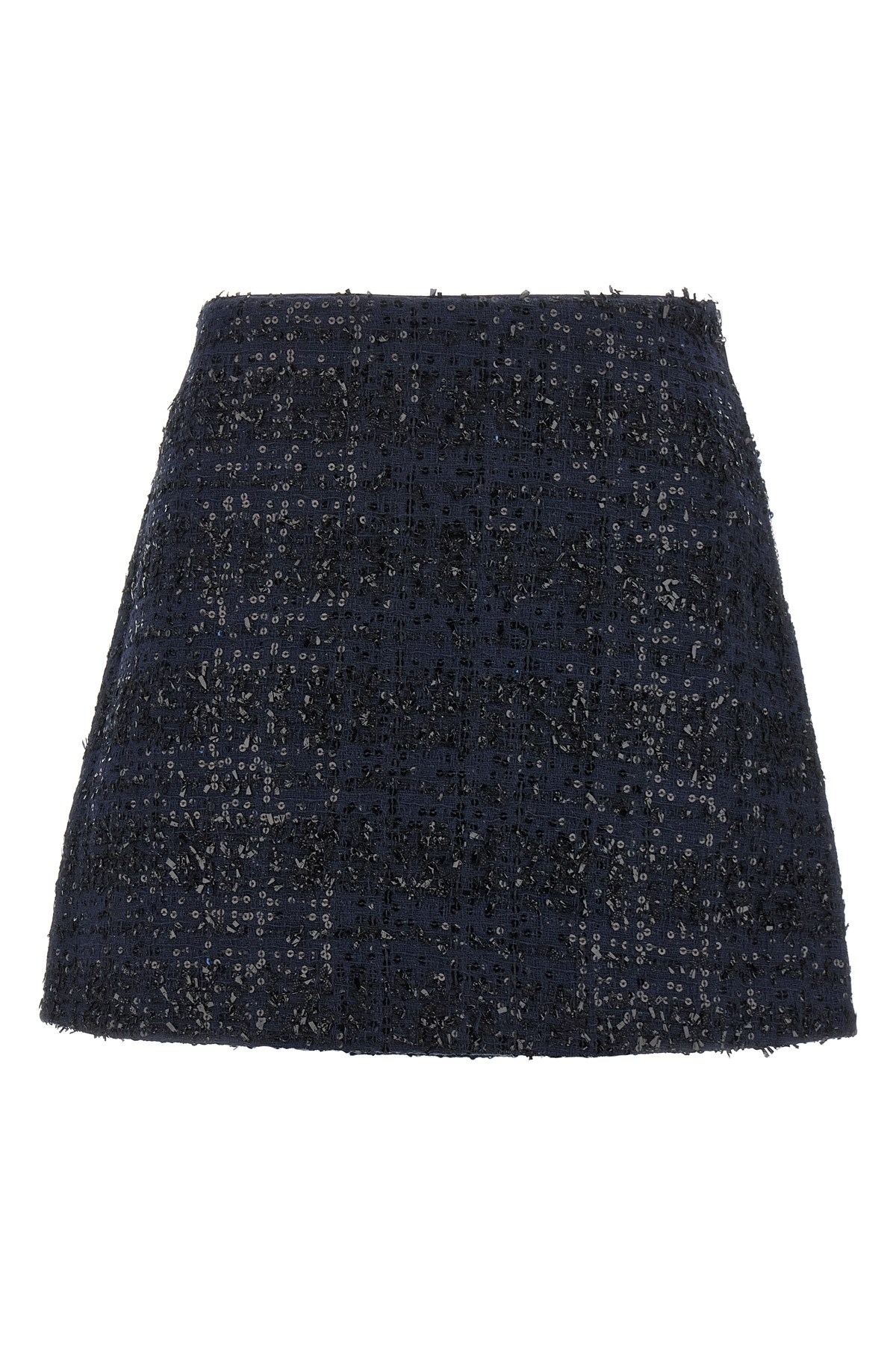 Rotate Birger Christensen 'bouclé Mini' Skirt In Blue