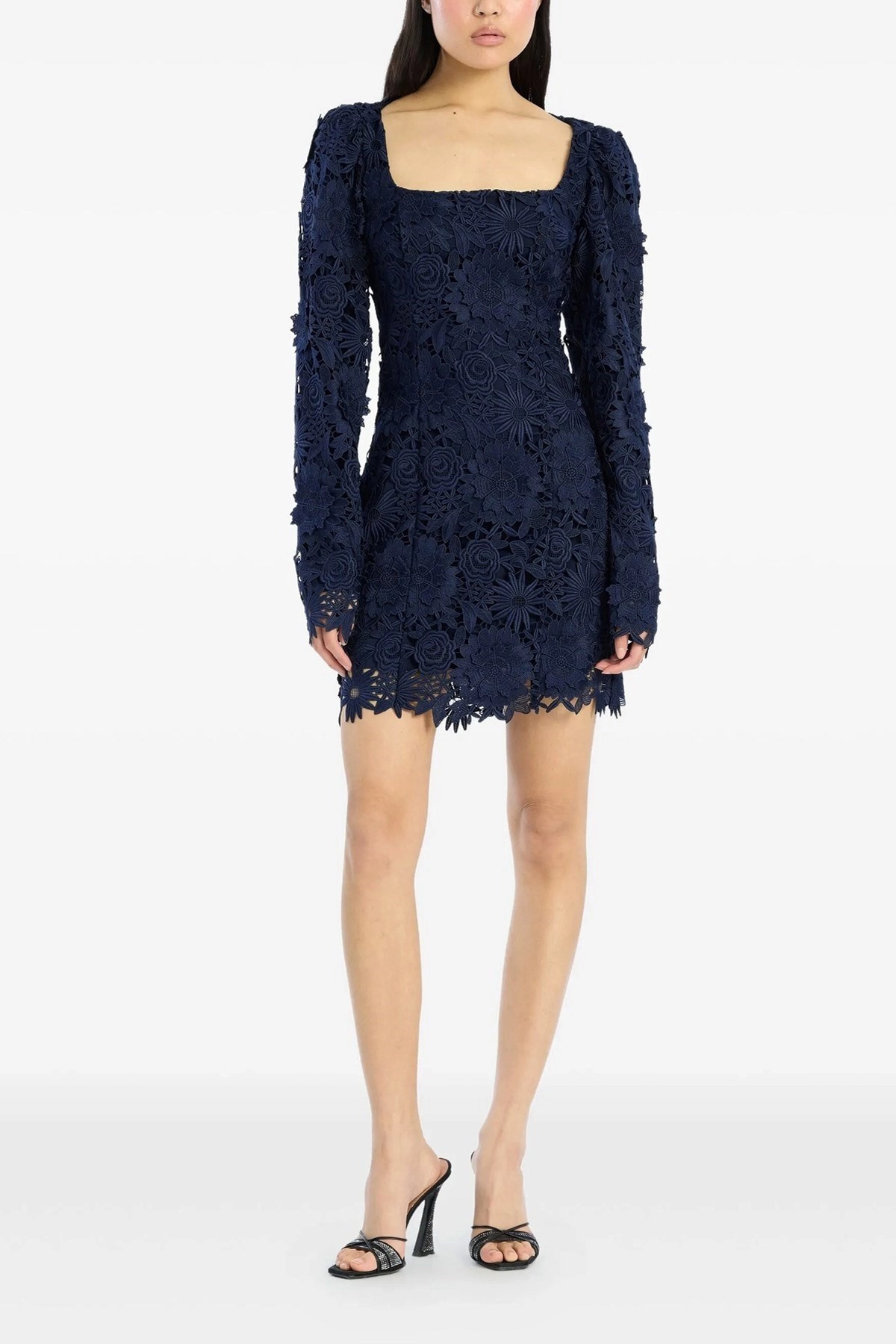 Rotate birger christensen '3d lace ls mini' dress available