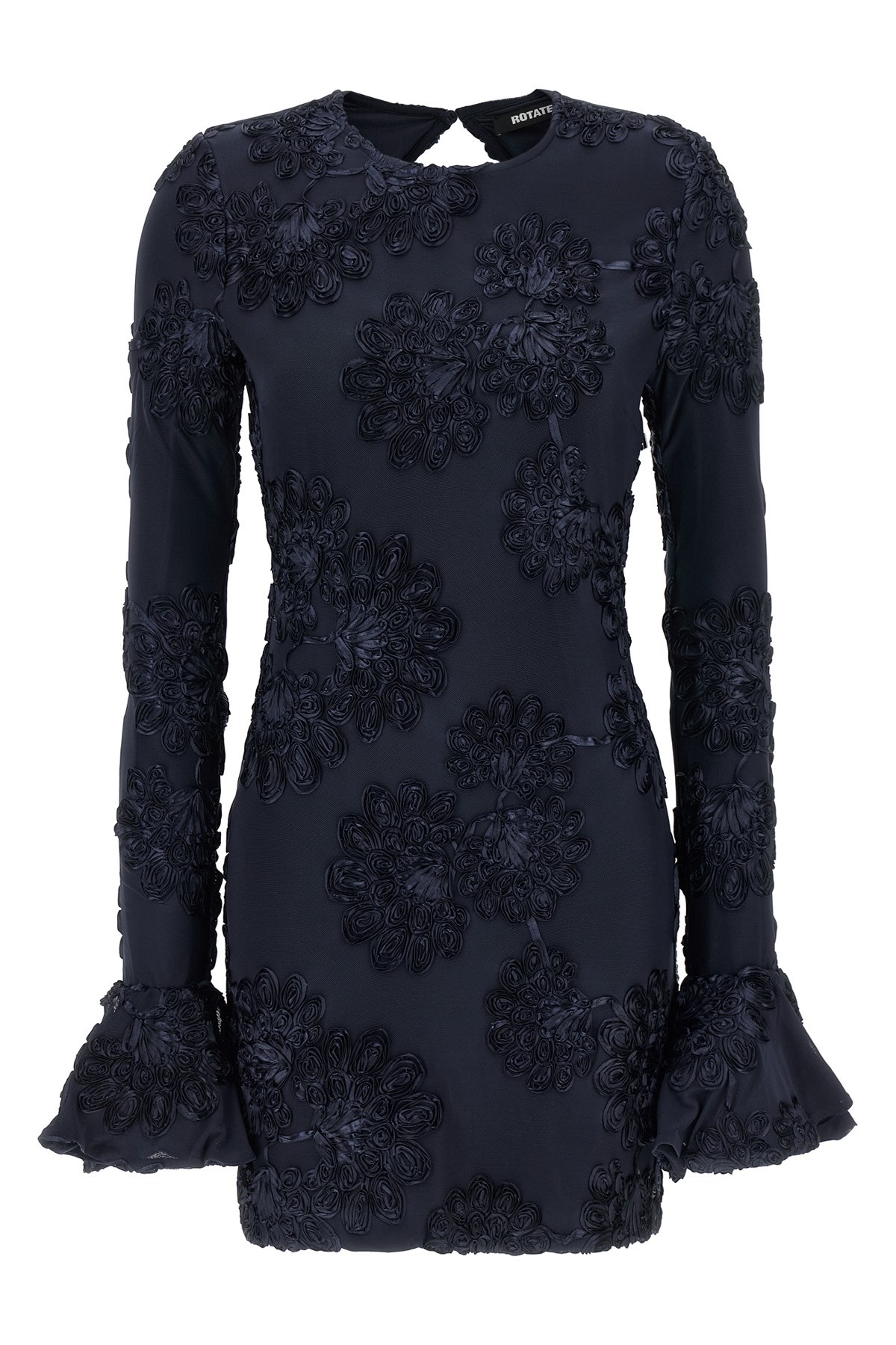 Rotate Birger Christensen '3d Mesh Mini' Dress In Blue