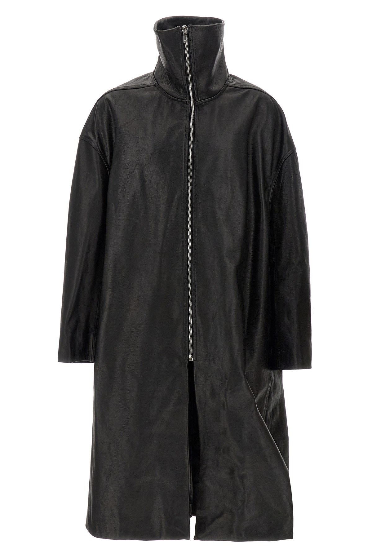 Rick Owens 'dracucollar' Coat In Black