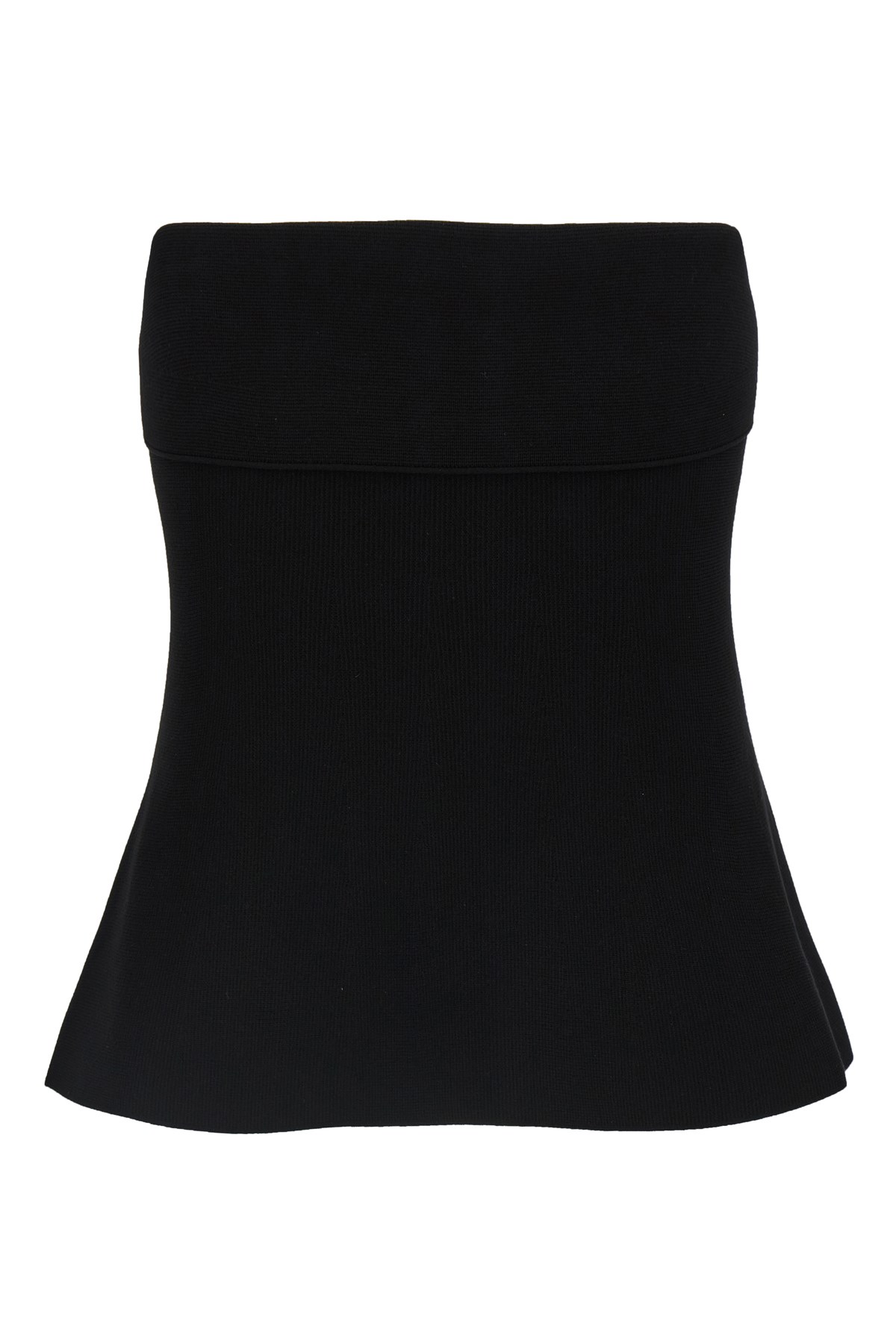 Twinset Top En Maille Avec Godet In Black