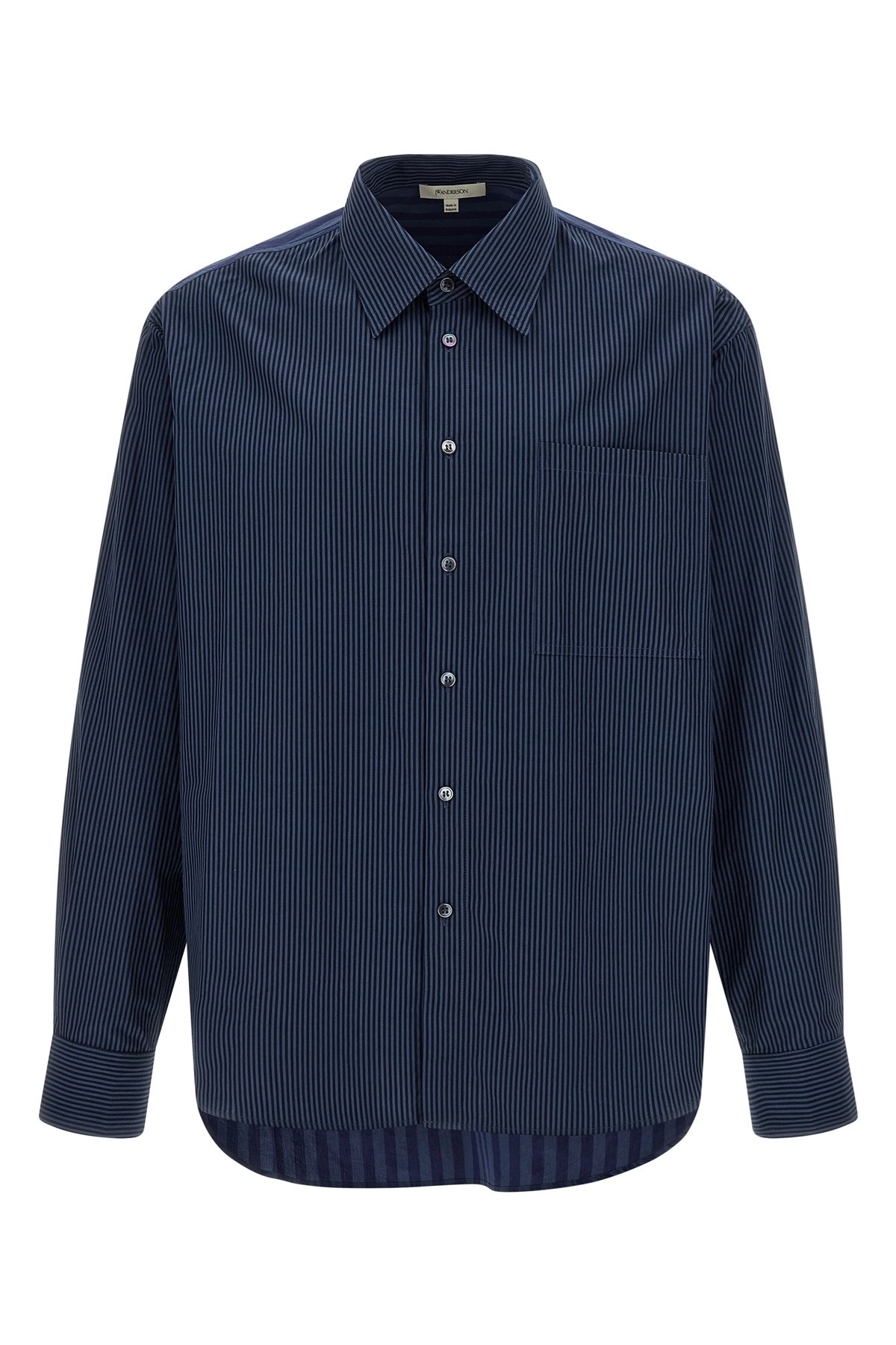 Tシャツ・カットソー J W ANDERSON 'Patchword Striped' shirt (SH0370PG1414 888) PATCHWORK STRIPED SHIRT – JW Anderson