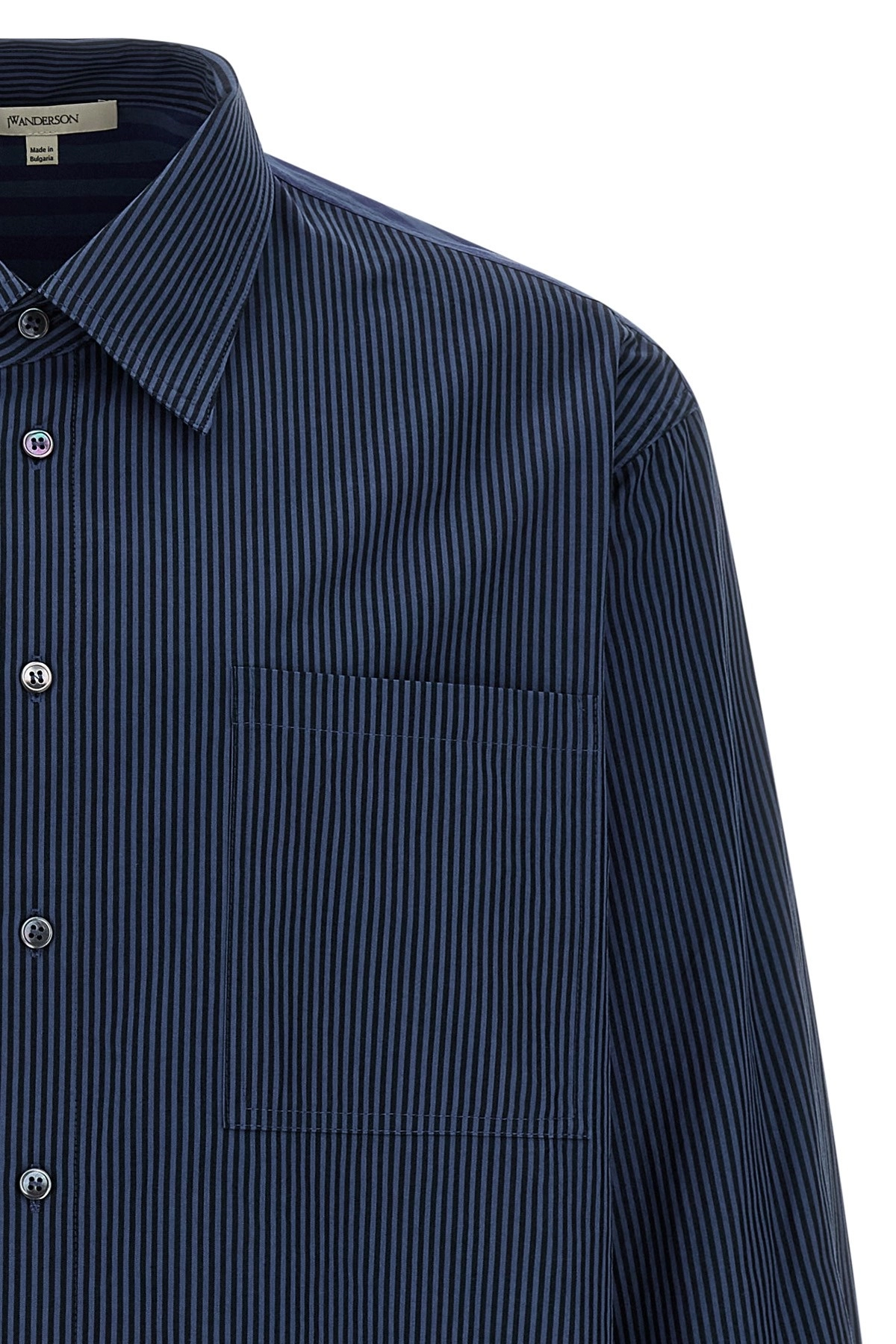 Tシャツ・カットソー J W ANDERSON 'Patchword Striped' shirt (SH0370PG1414 888) PATCHWORK STRIPED SHIRT – JW Anderson
