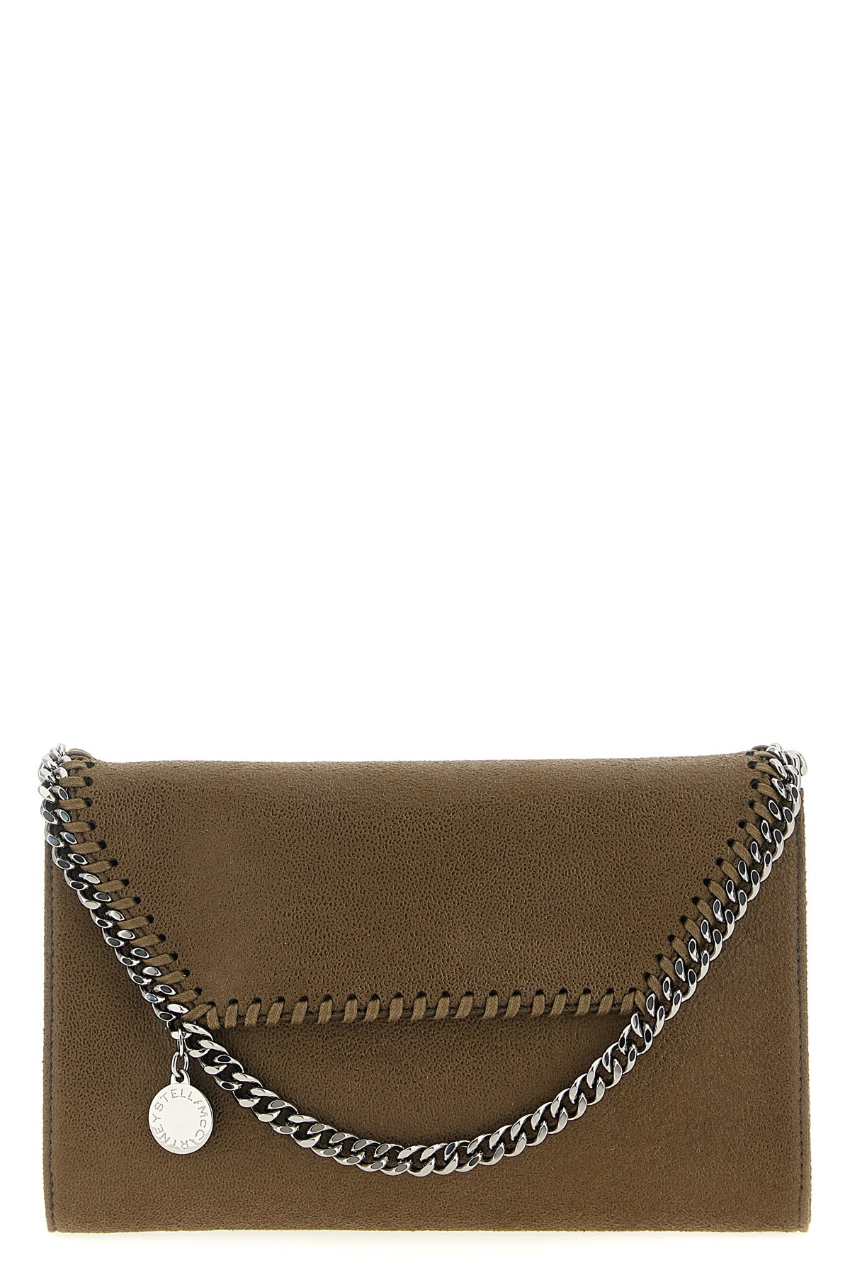 Stella Mccartney Falabella Wallet On Chain In Green