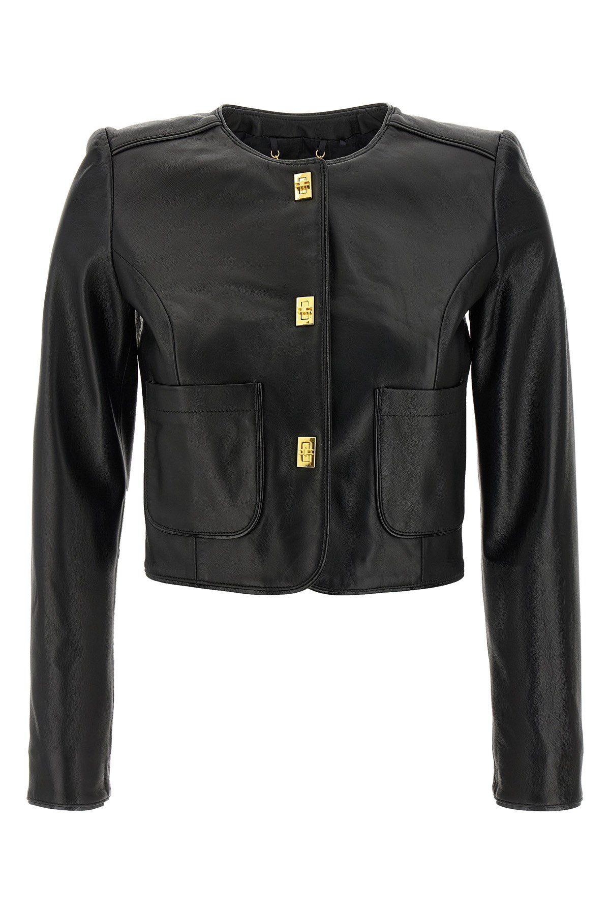 ブルゾン GIOVANNI BEDIN SS25 Cropped bomber jacket (GB25067 BLACK) Giovanni Bedin Cropped Bomber Jacket – BALTINI