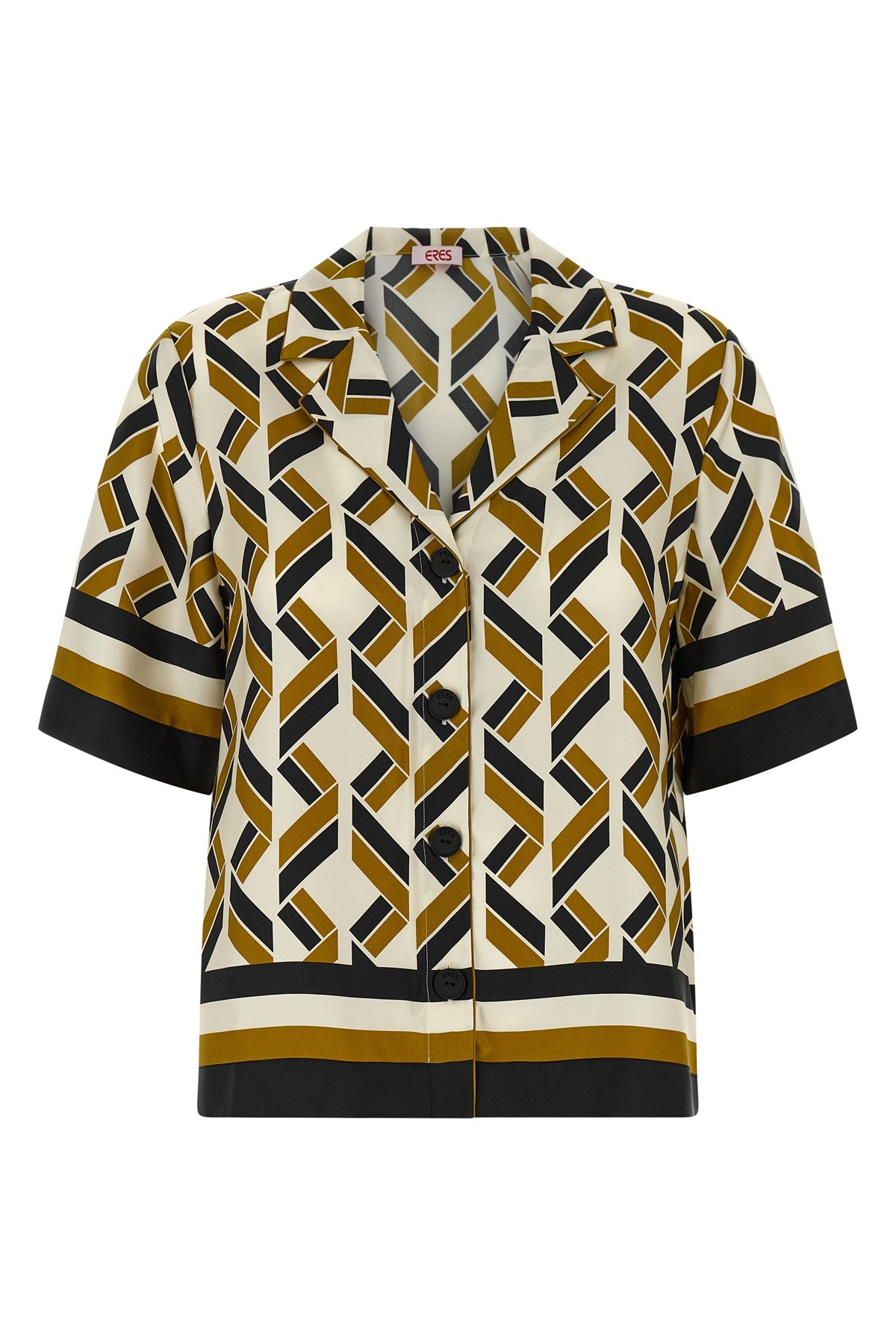 Eres Tube Geometric-print Short-sleeve Shirt In Multi