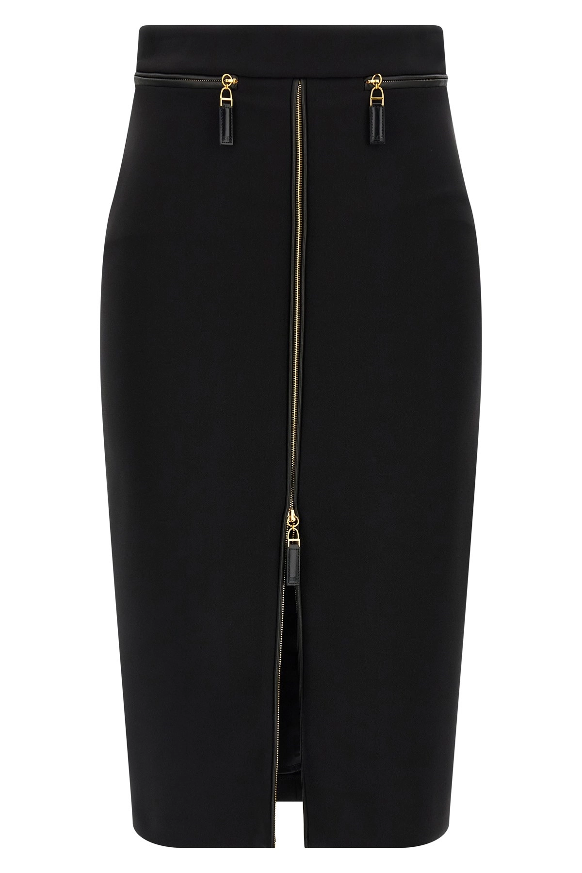 Leather Skirt Gonna Vinile Elisabetta Franchi Gonne Midi Gonna