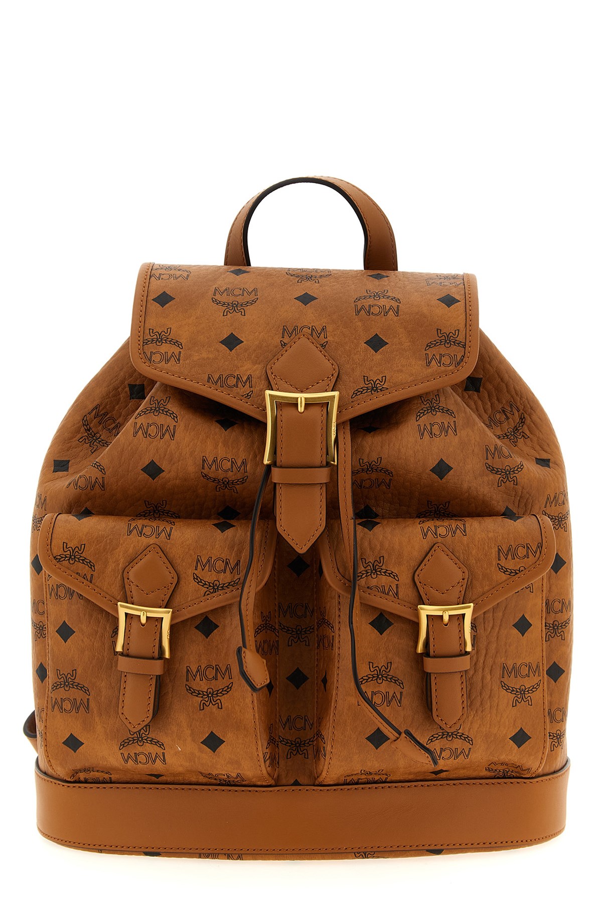 Mcm Aren Backpack In Brown