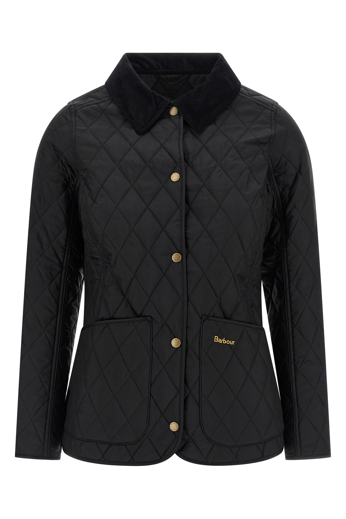 Barbour Annandale Water Resistant Quilted Utility Jacket In Black