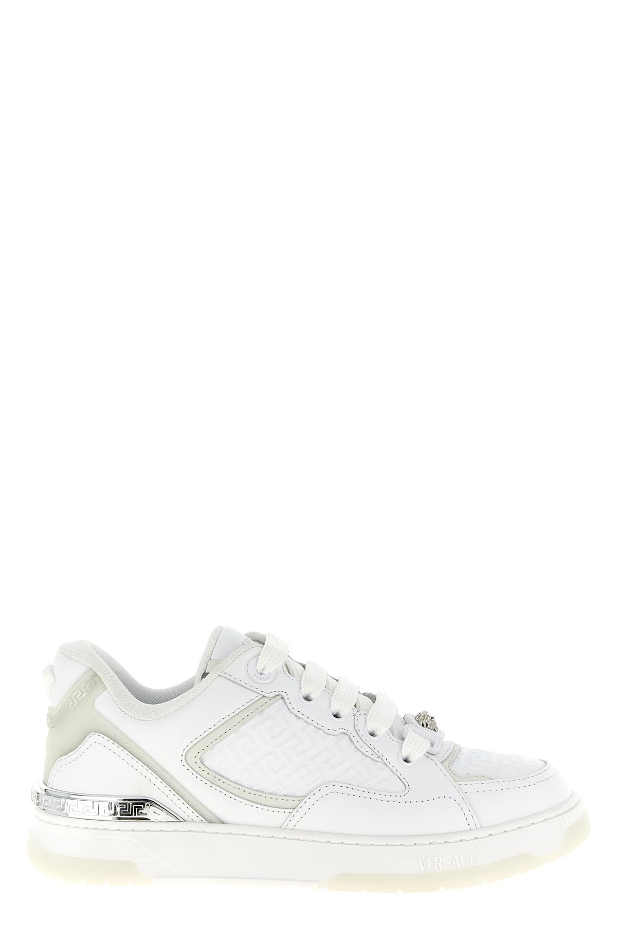 Versace 'biggie Basket' Sneakers In White