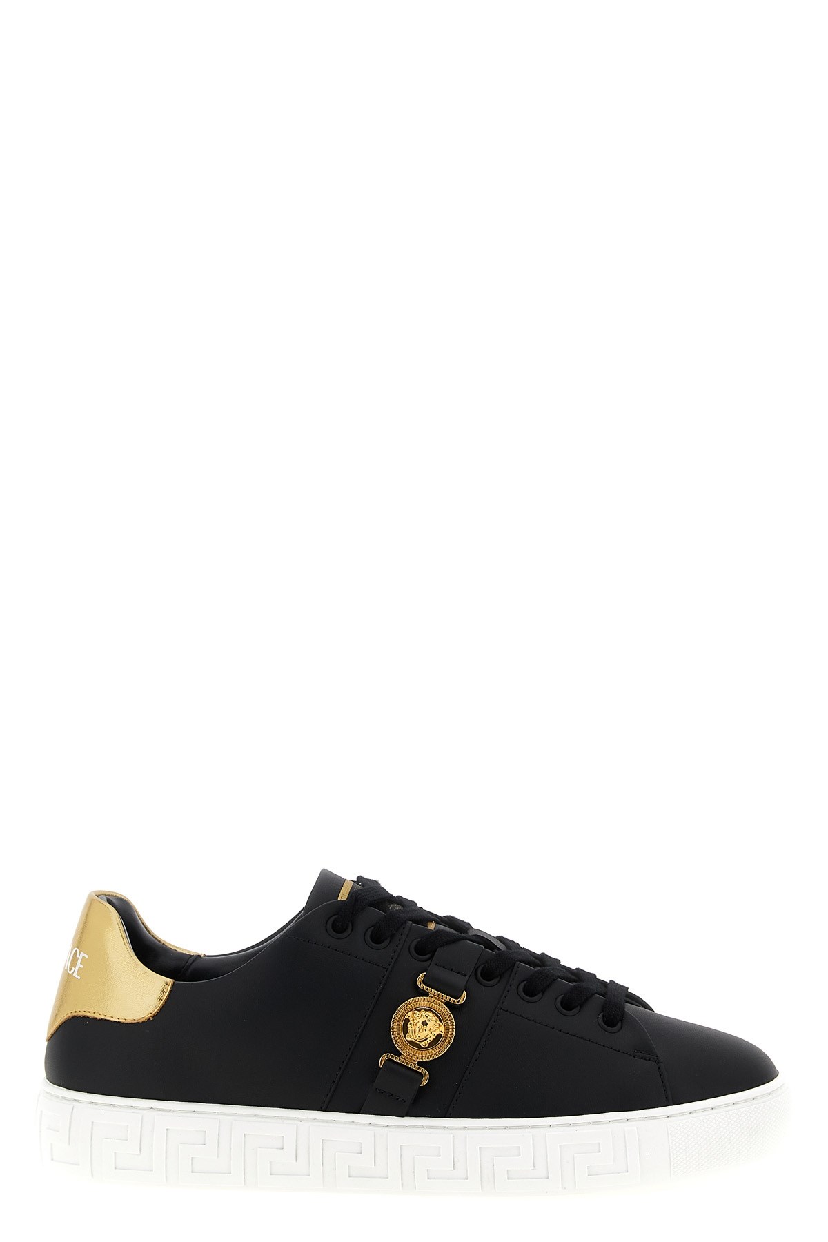 Versace 'greca' Sneakers In Black