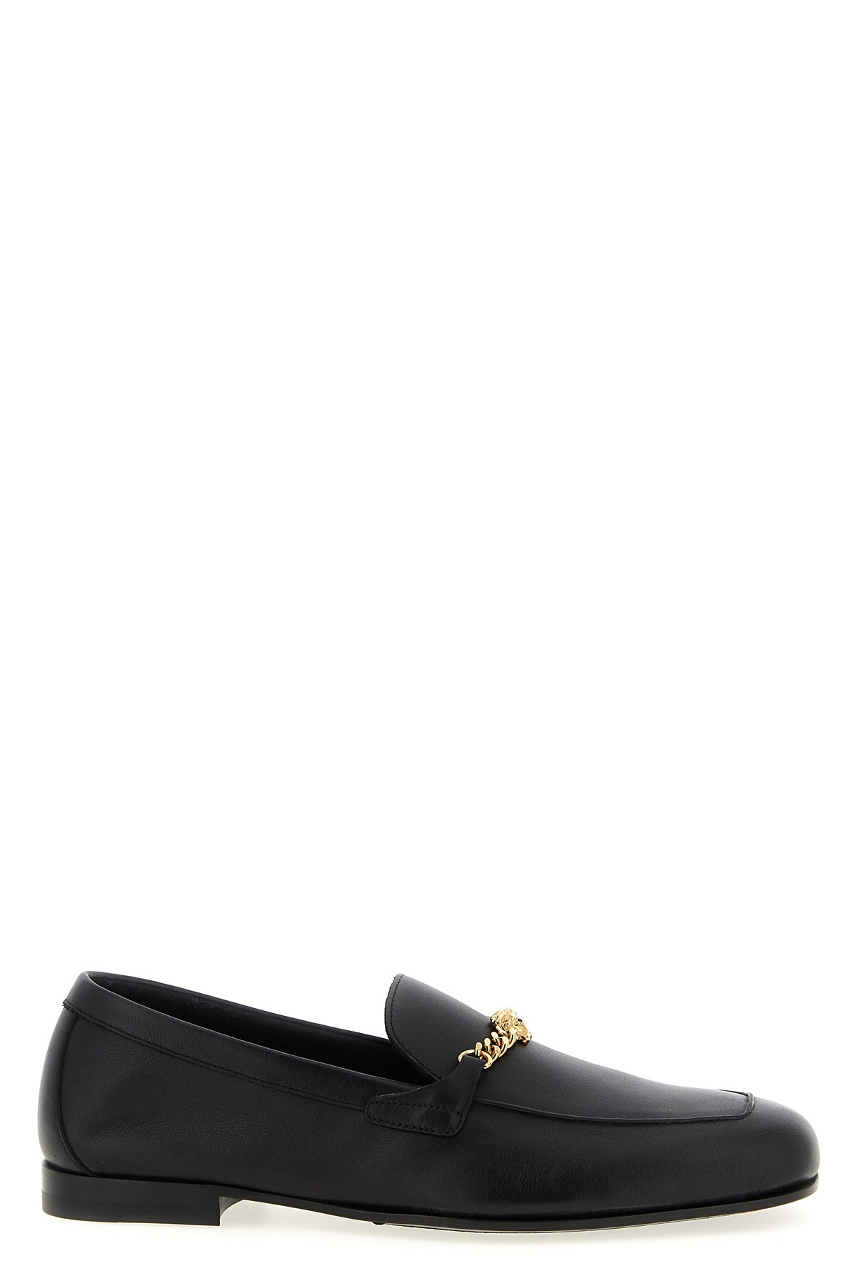 Versace 'medusa' Slippers In Black
