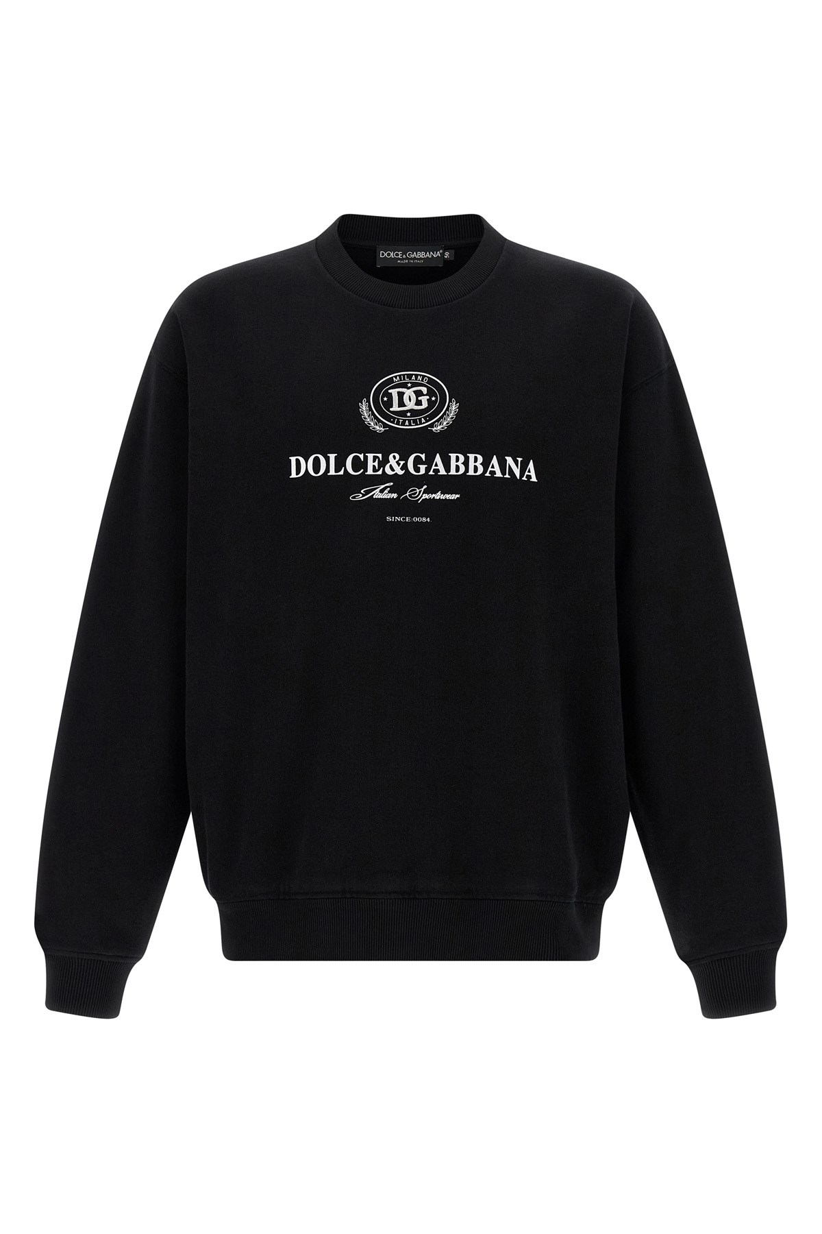 Dolce & Gabbana Logo Sweatshirt In Black