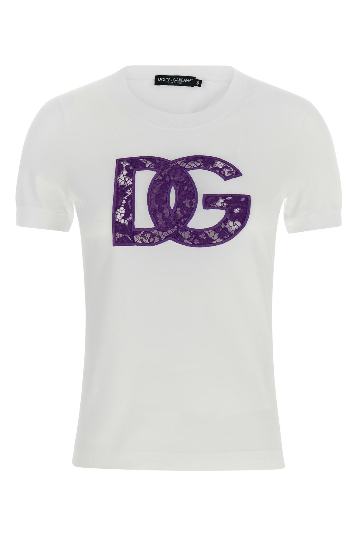 Dolce & Gabbana Lace T-shirt In White