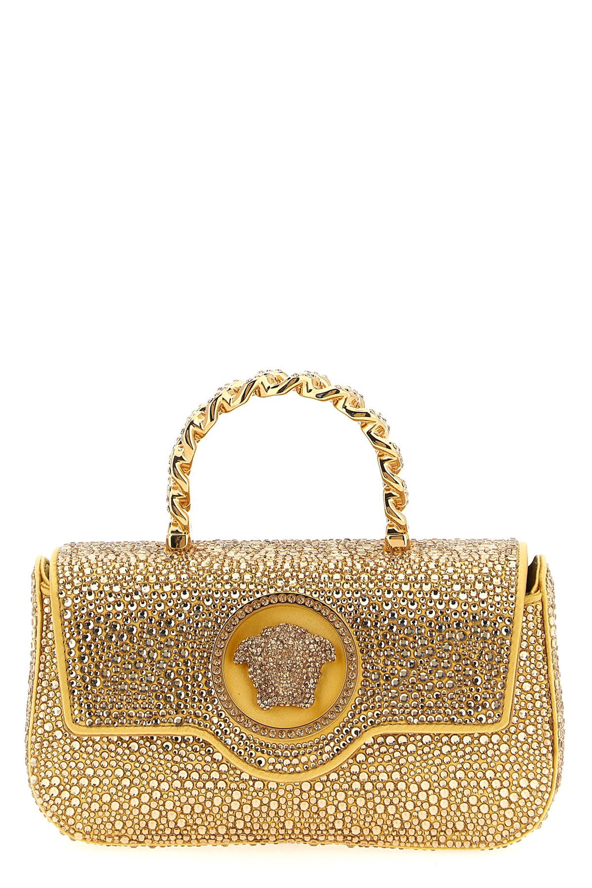 Versace 'la Medusa' Mini Handbag In Gold