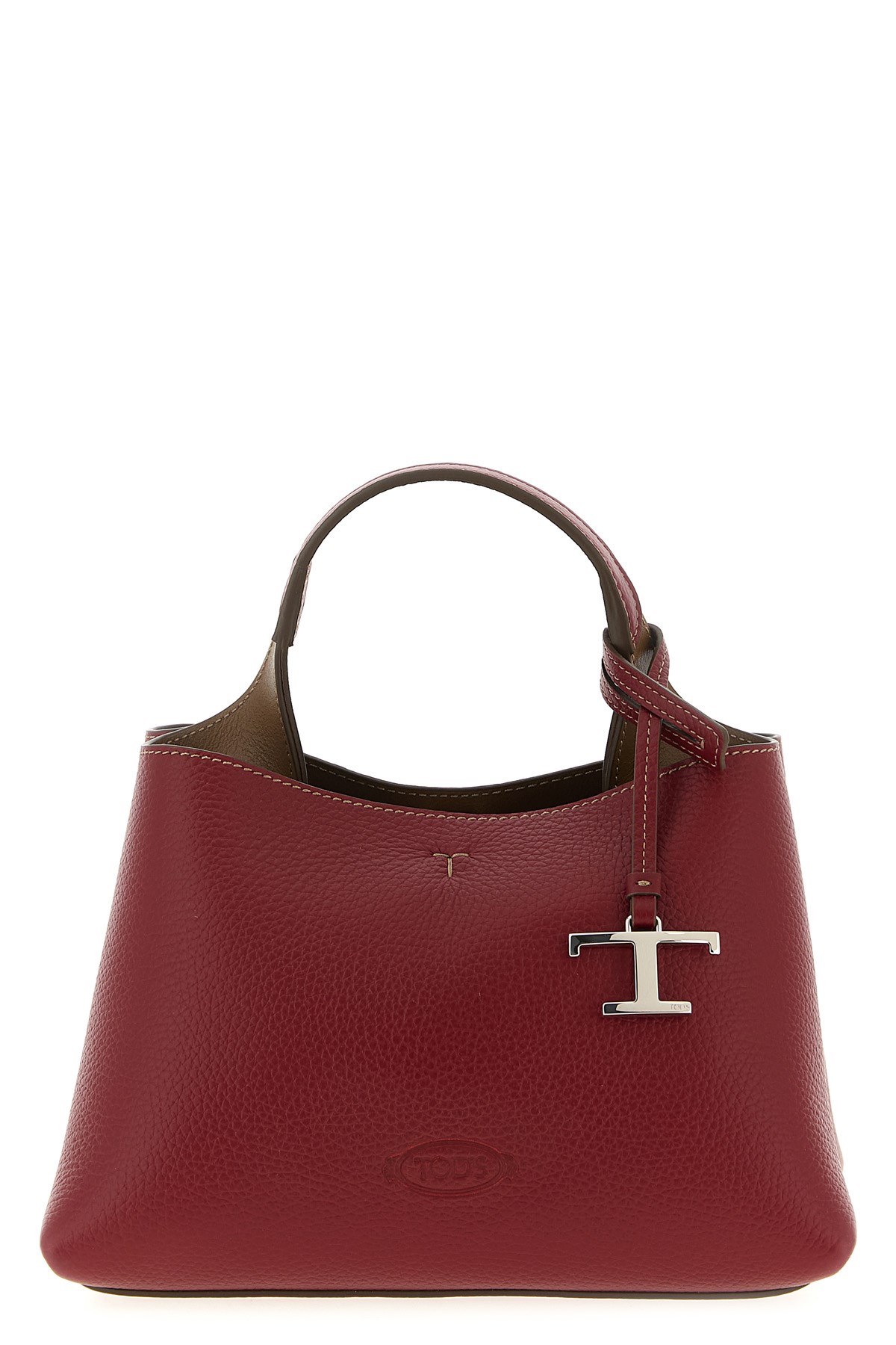 Tod's Micro Leather Handbag In Red
