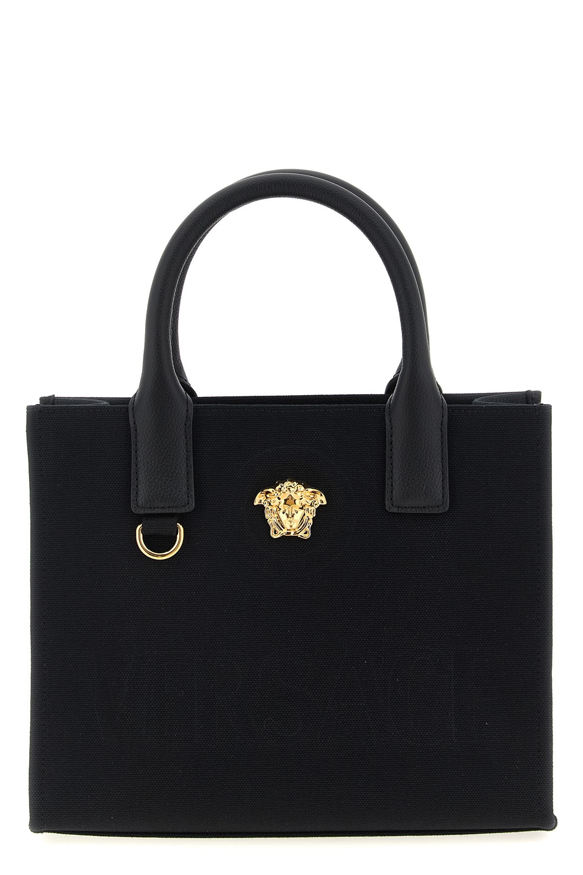 Versace 'la Medusa' Mini Shopping Bag In Black