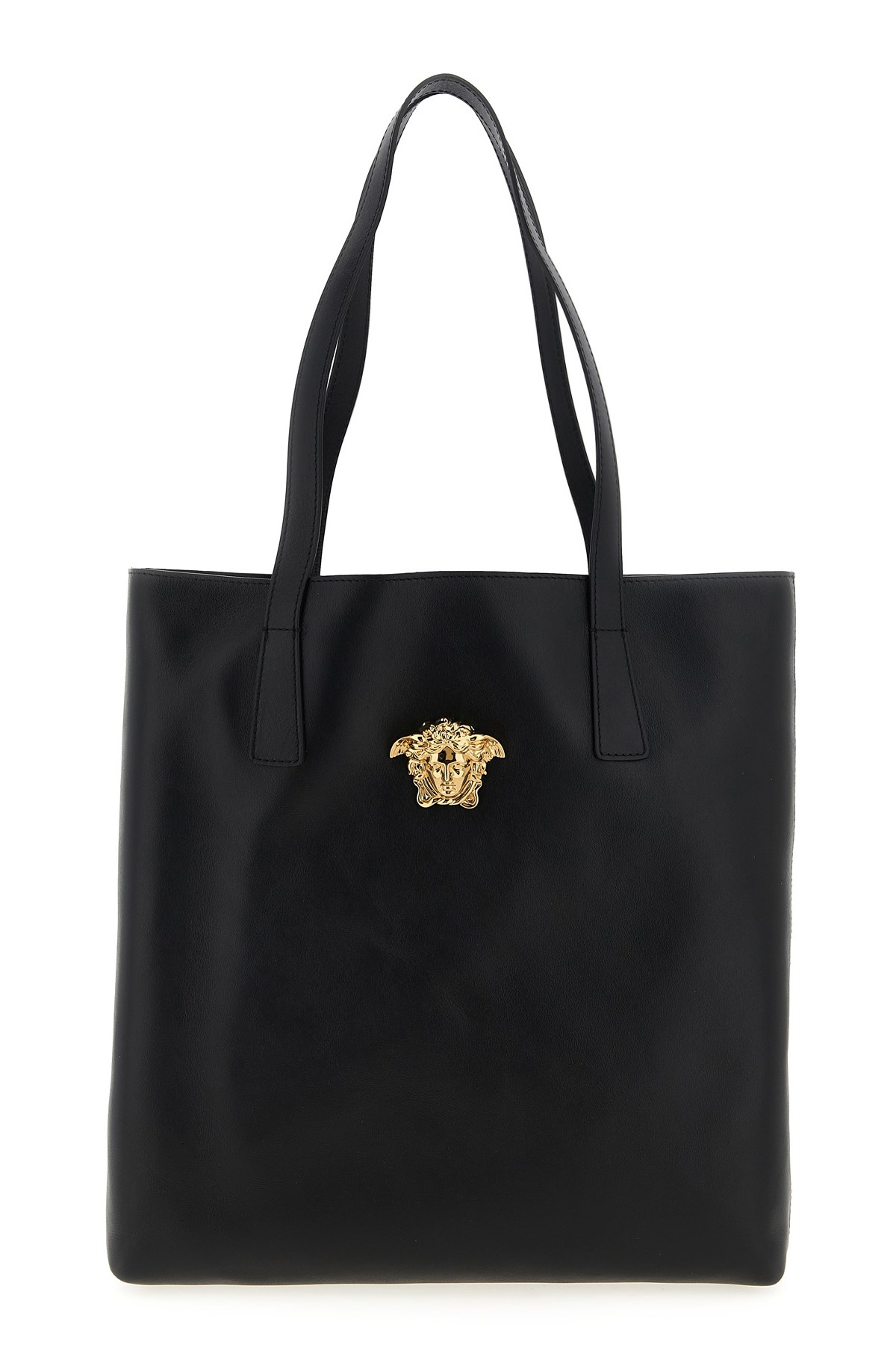 Versace 'la Medusa' Shopping Bag In Black