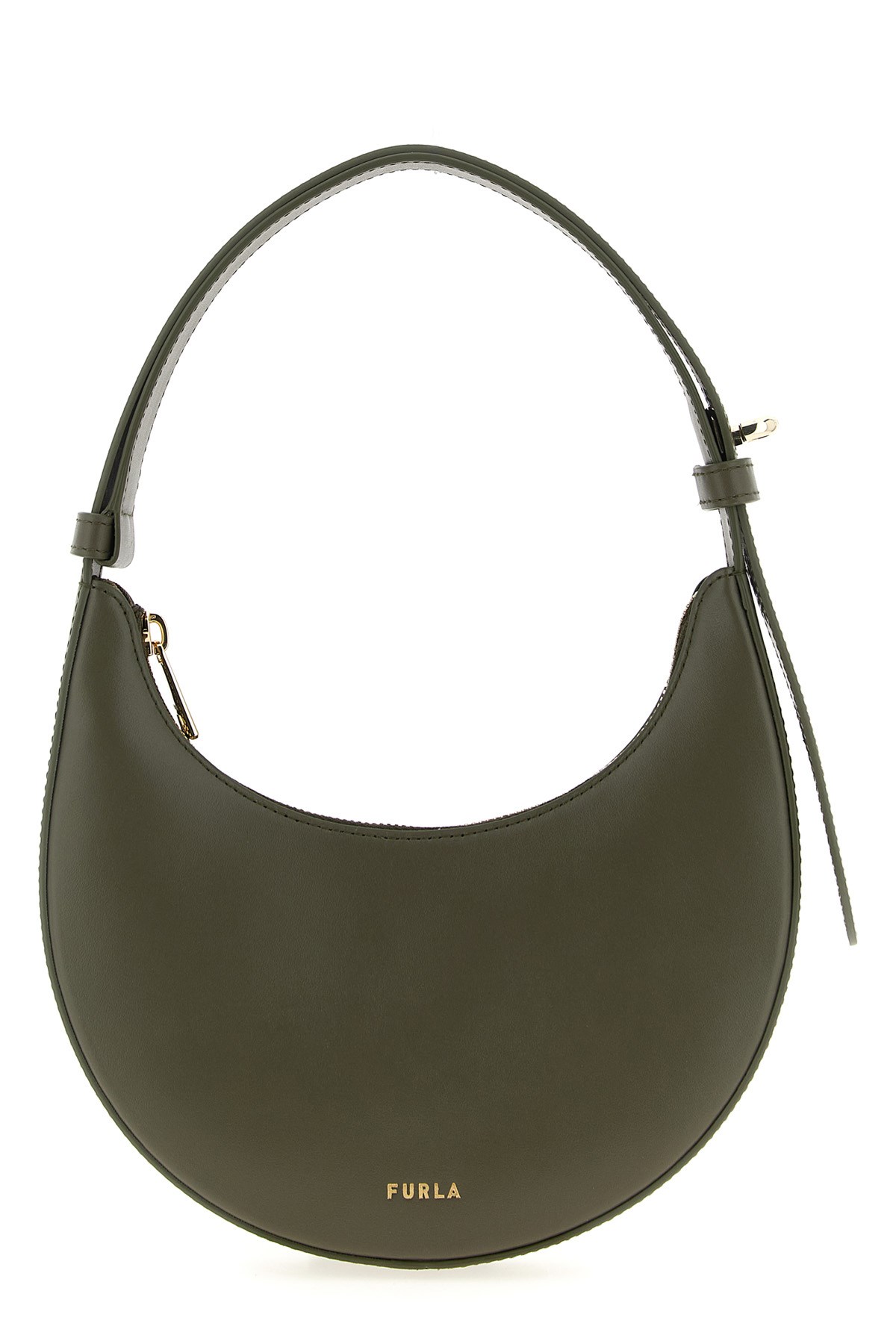 Furla Logo Printed Mini Shoulder Bag In Green