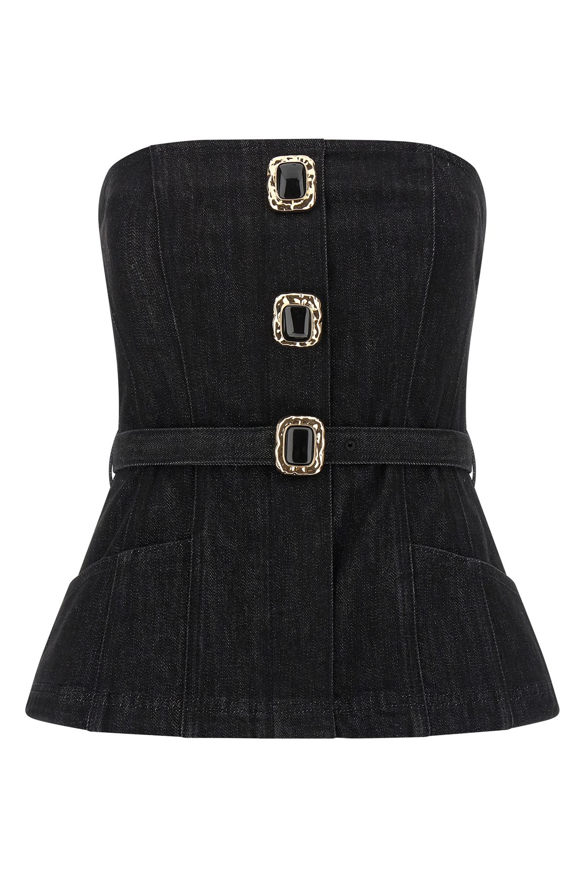 Self-portrait 'bandeau' Top In Black