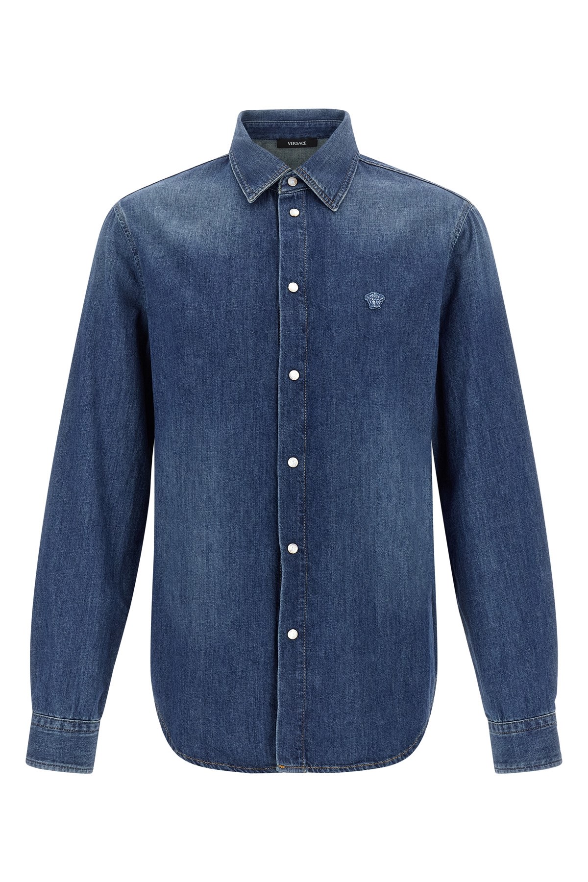 Versace Medusa Shirt And Blouse Blue In Blue
