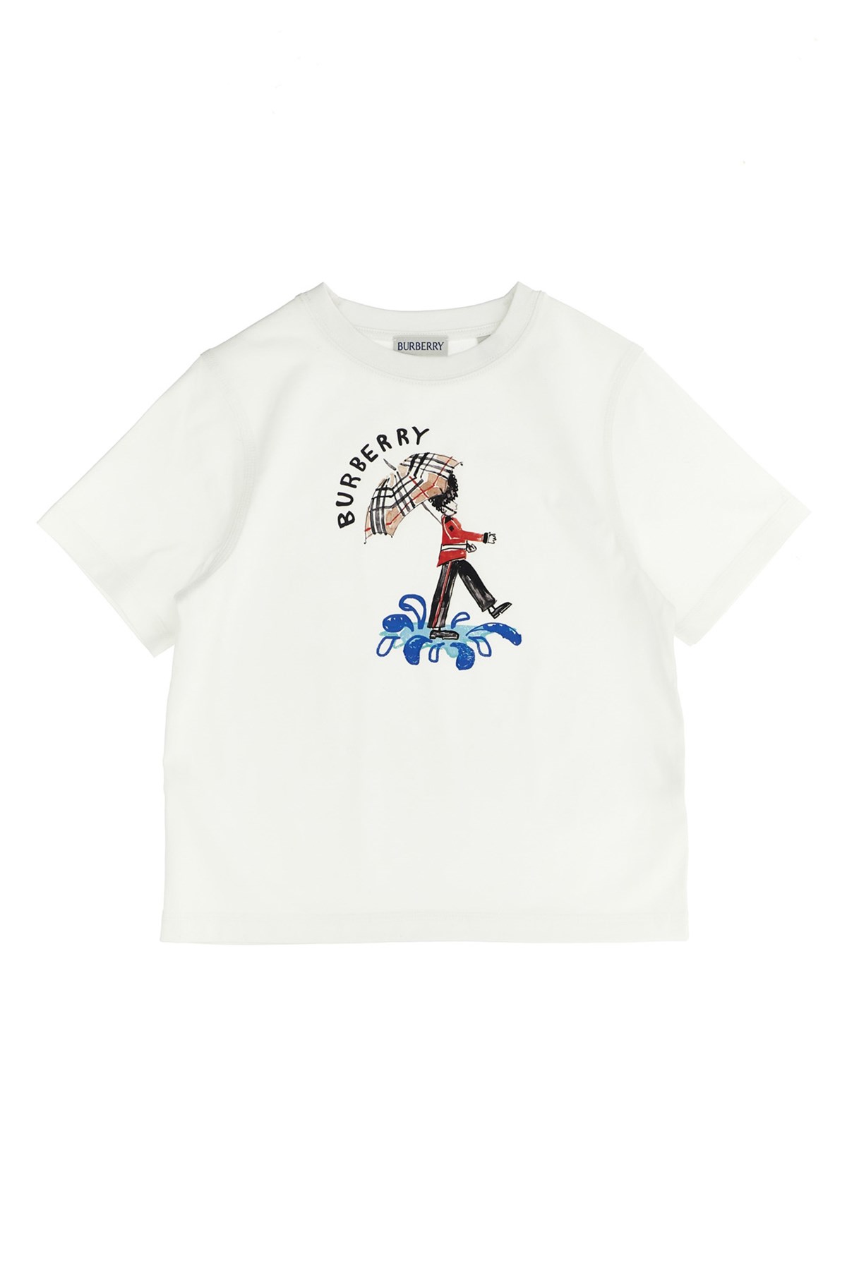 Burberry White T-shirt With Logo Print In White
