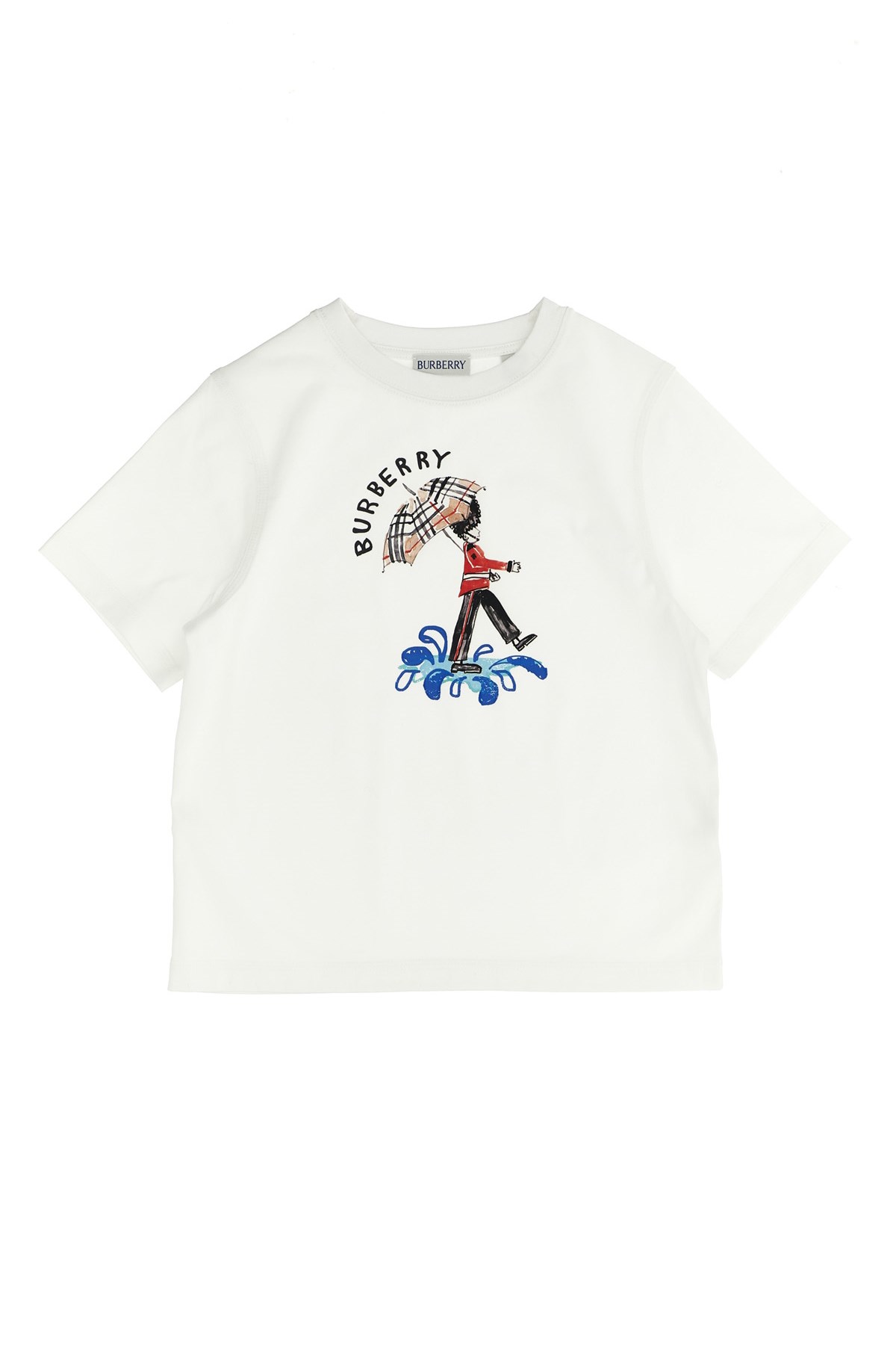 Burberry White T-shirt With Logo Print In White