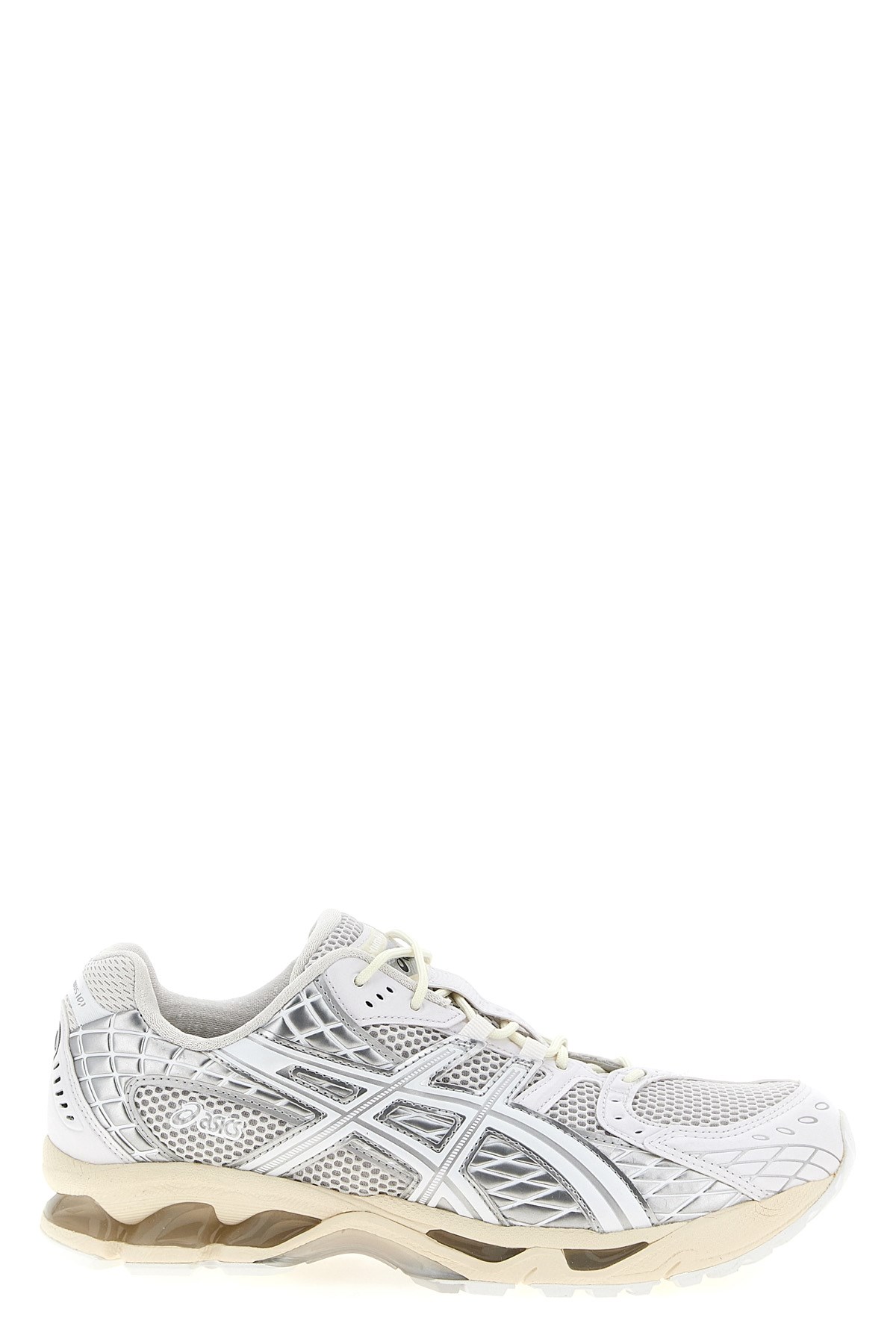 Asics White Gel-nimbus 10.1 Sneakers In Silver