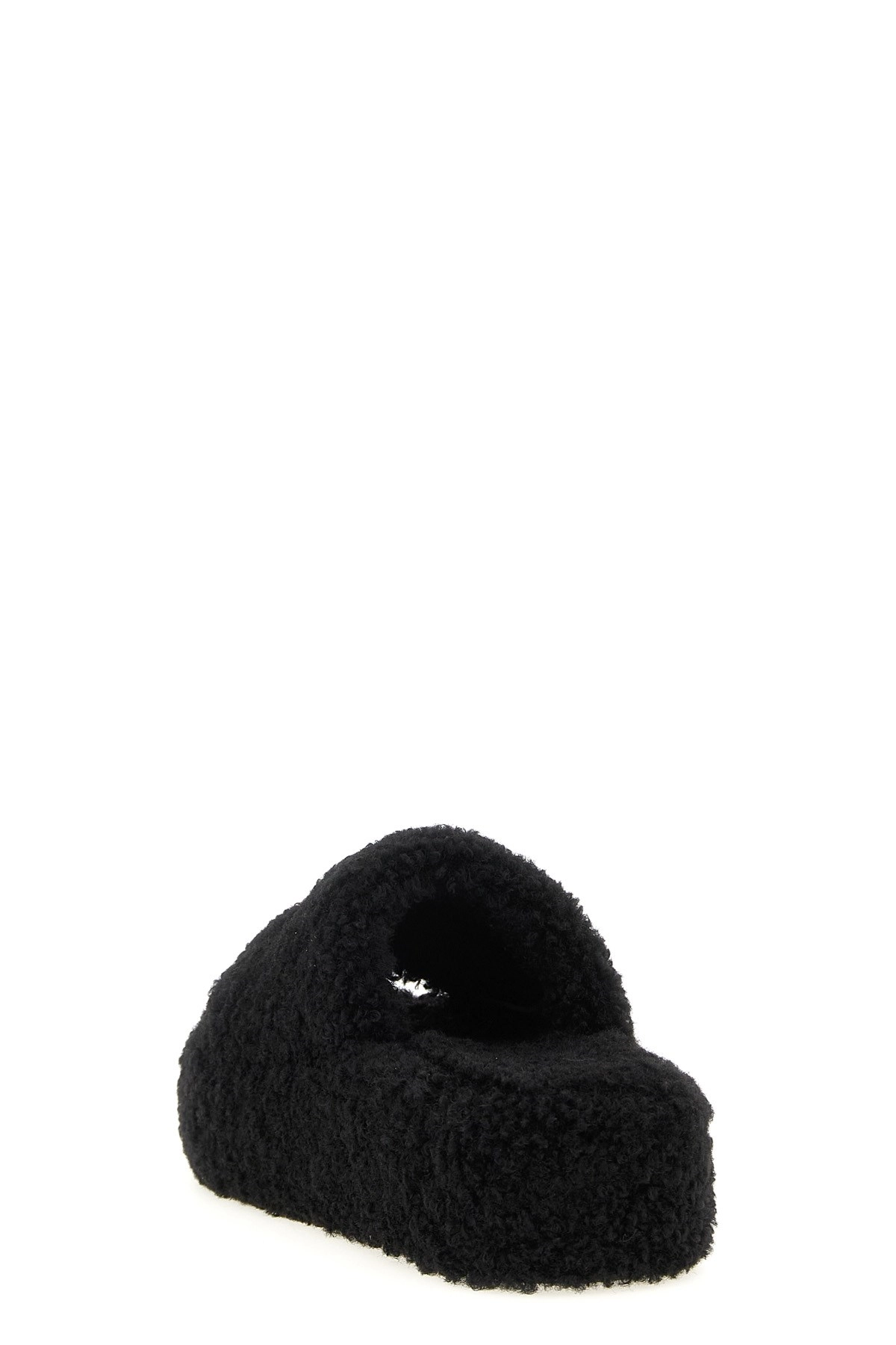 Balenciaga 'furry platform' slides available on julian