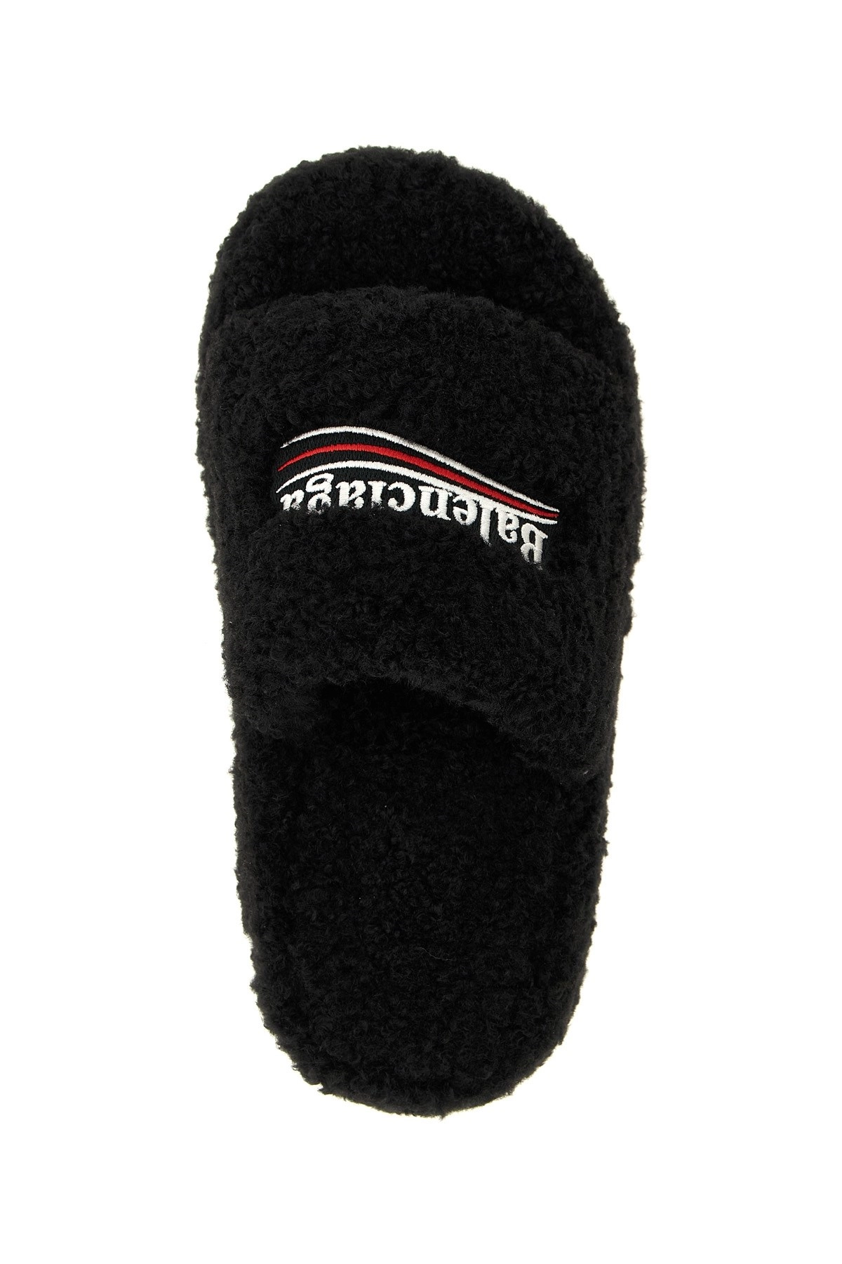 Balenciaga 'furry platform' slides available on julian