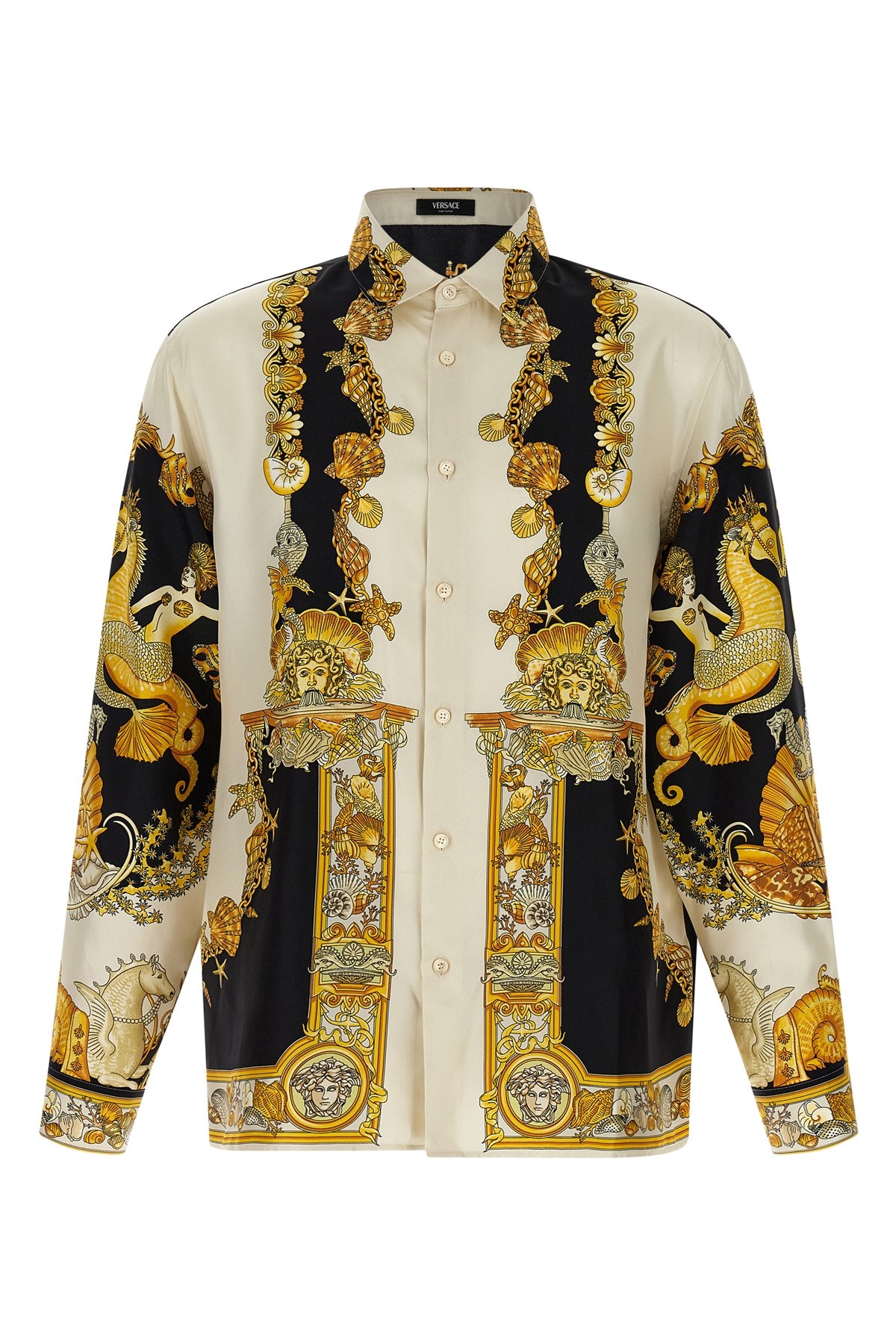 Versace Coral Theatre Shirt And Blouse Multicolor In Multi