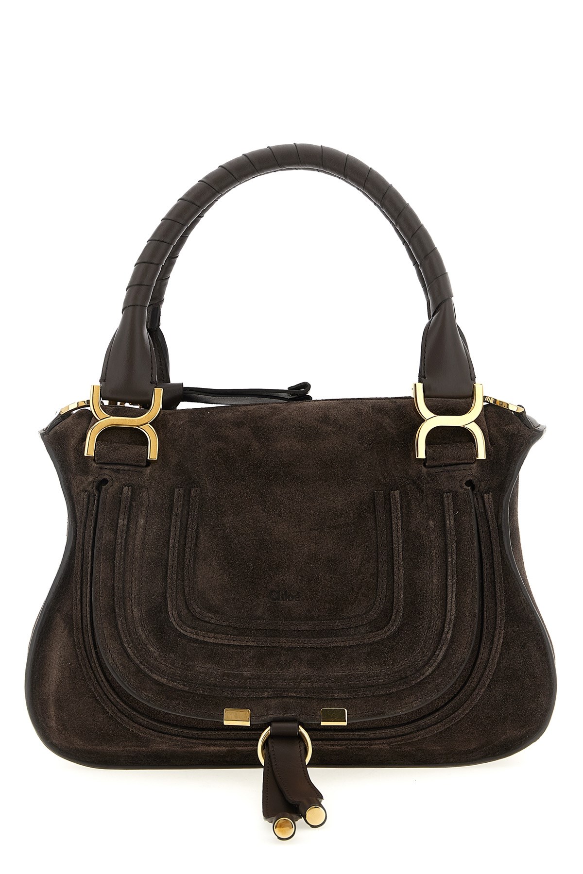 Chloé 'marcie' Small Handbag In Brown