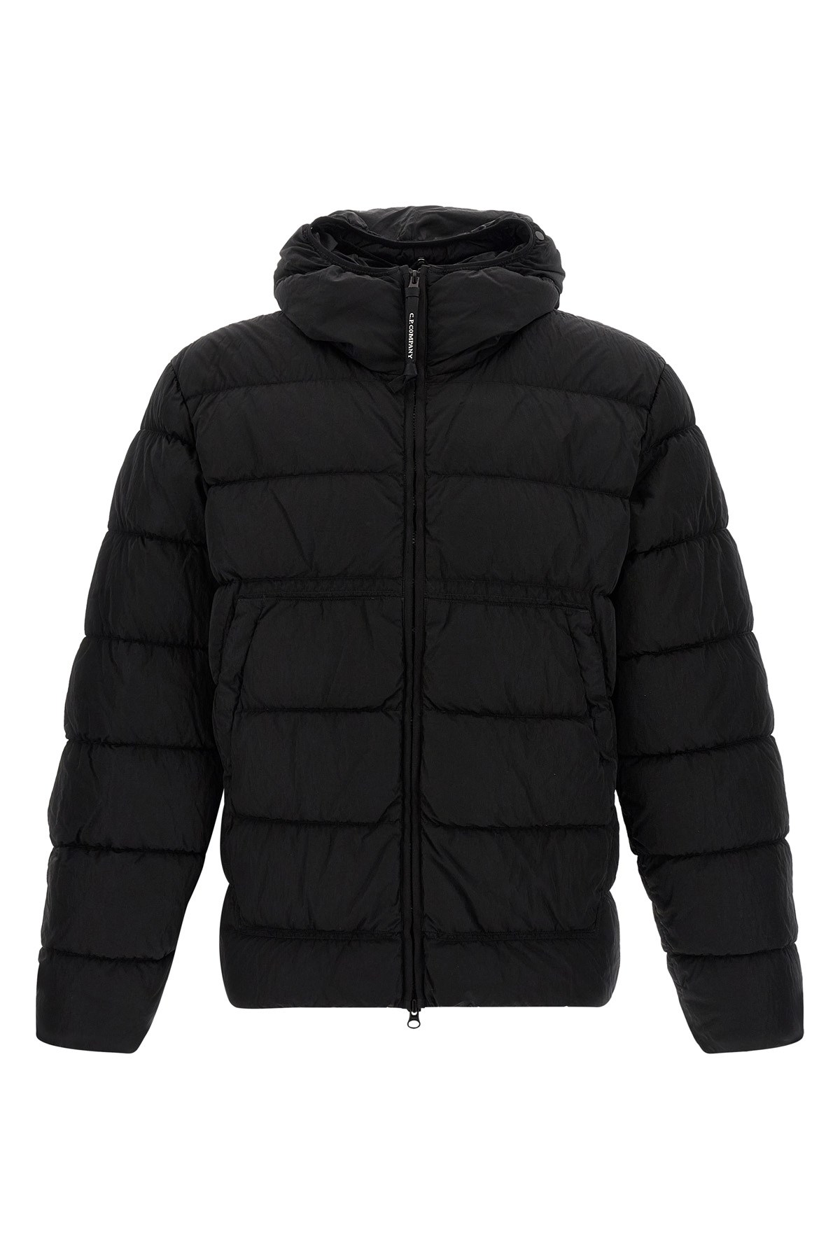 C.p. Company Goggle Jacket Down Jacket In Black
