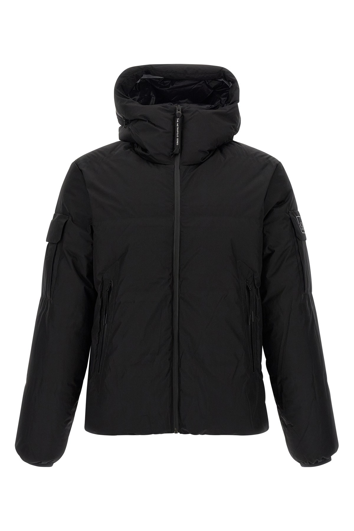 C.p. Company 'urban Series Pertex' Hooded Down Jacket In Black