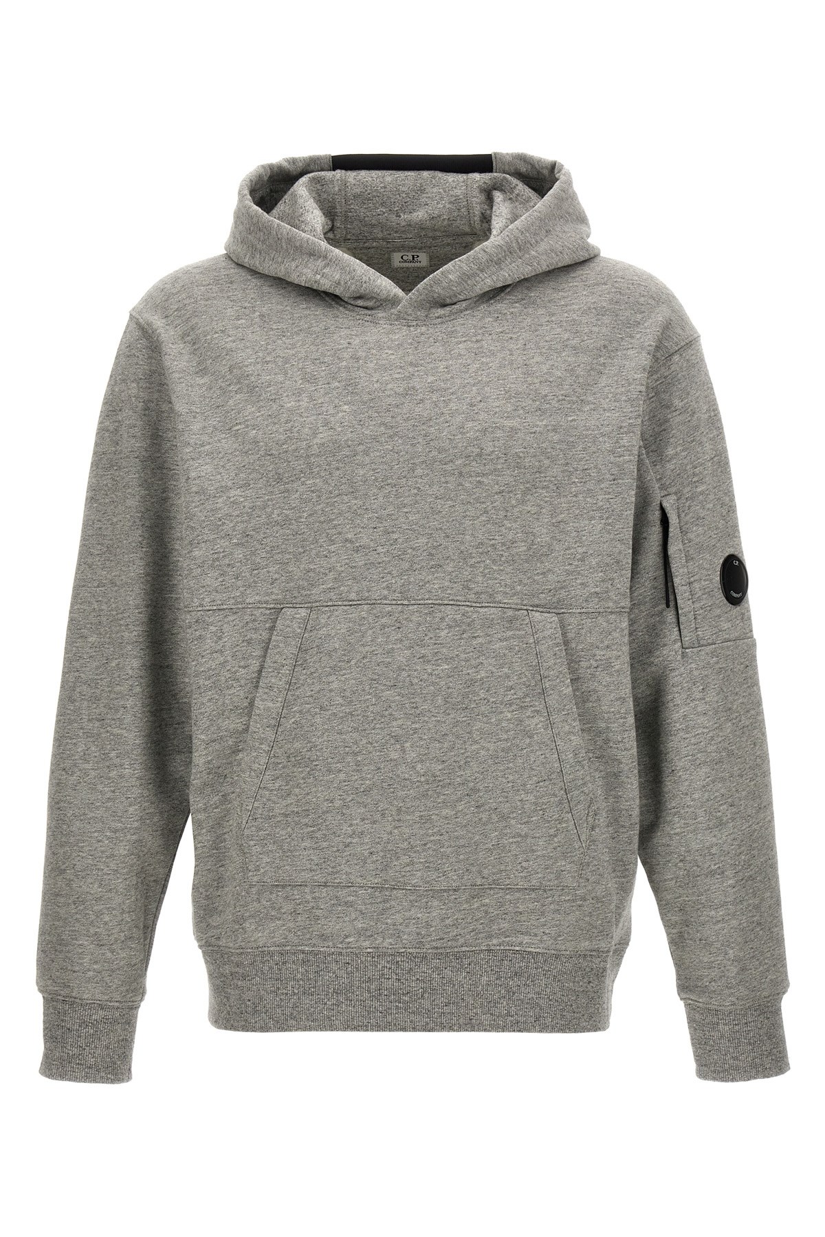 C.p. Company Casual Hooded Sweatshirt With Front Pocket In Gray