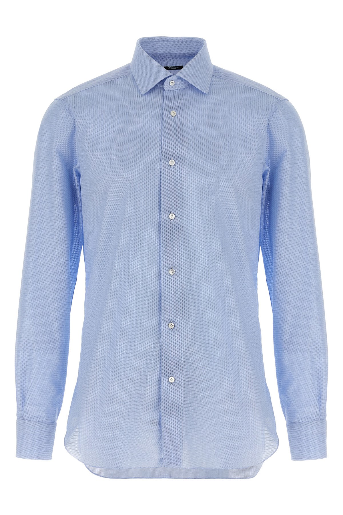 BARBA Honeycomb Cotton Shirt
