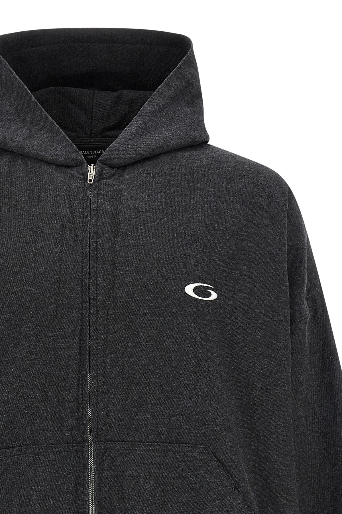 パーカー・フーディ BALENCIAGA FW25 'Trompe L'OEil' hoodie (838688TSWB3 1140) Men's Trompe L'œil Hoodie in Heather Grey | Balenciaga US