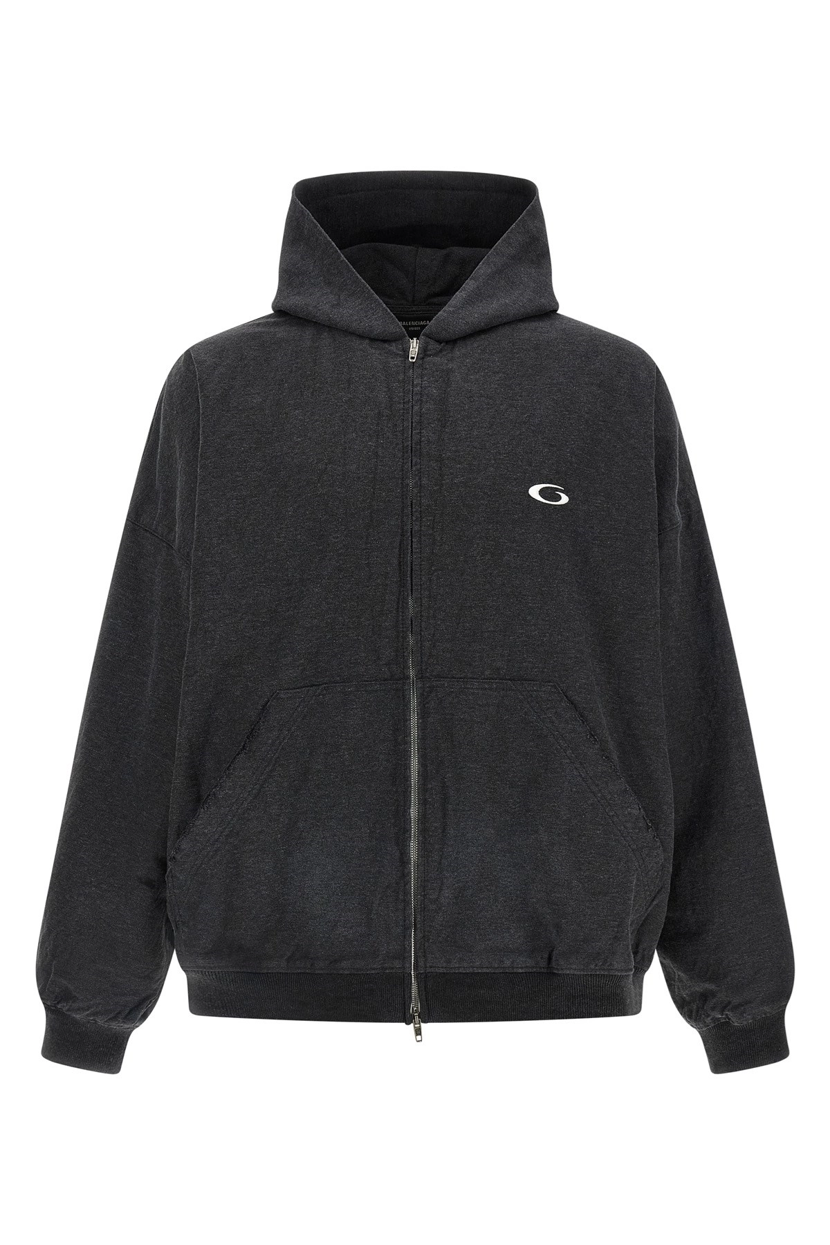 パーカー・フーディ BALENCIAGA FW25 'Trompe L'OEil' hoodie (838688TSWB3 1140) BALENCIAGA | TROMPE L'OEIL HOODIE
