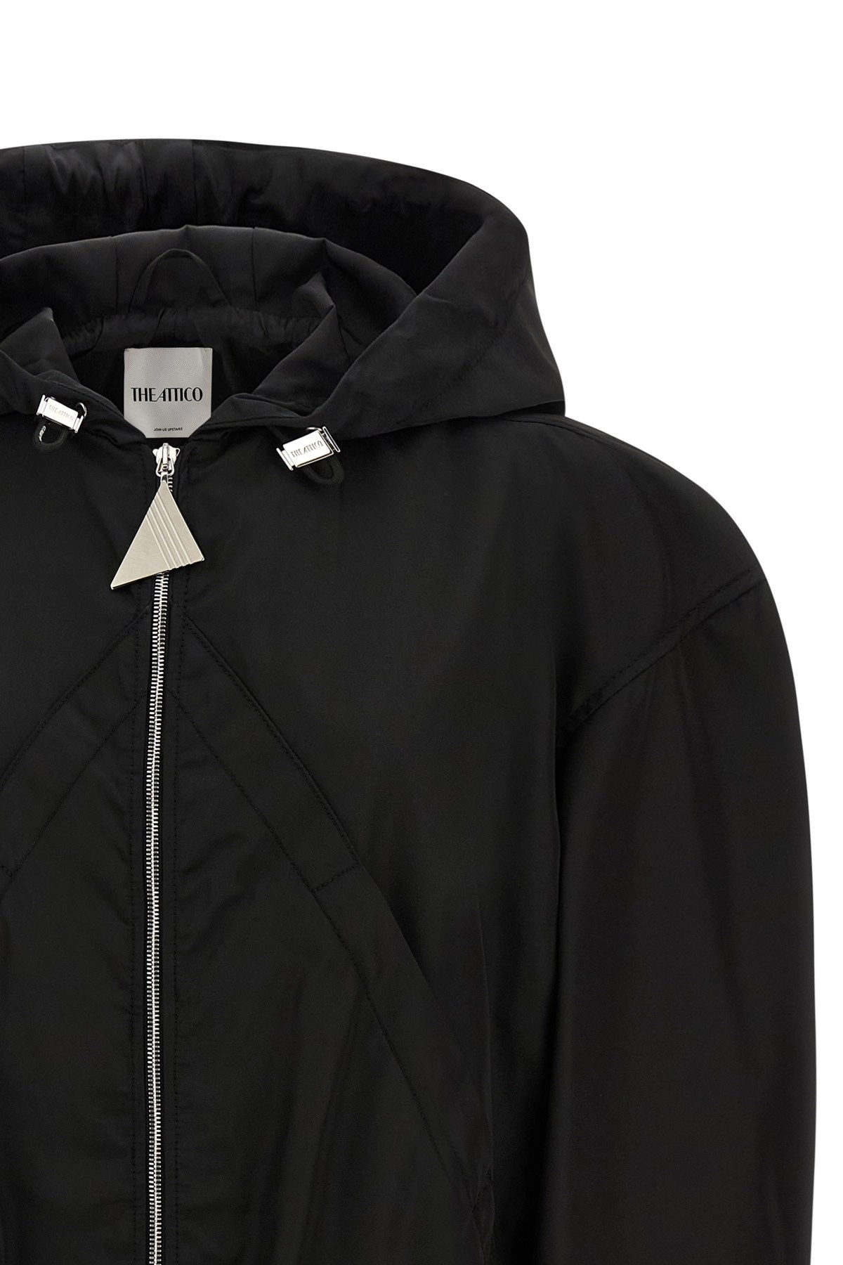 The attico Maxi hood bomber jacket available on julian
