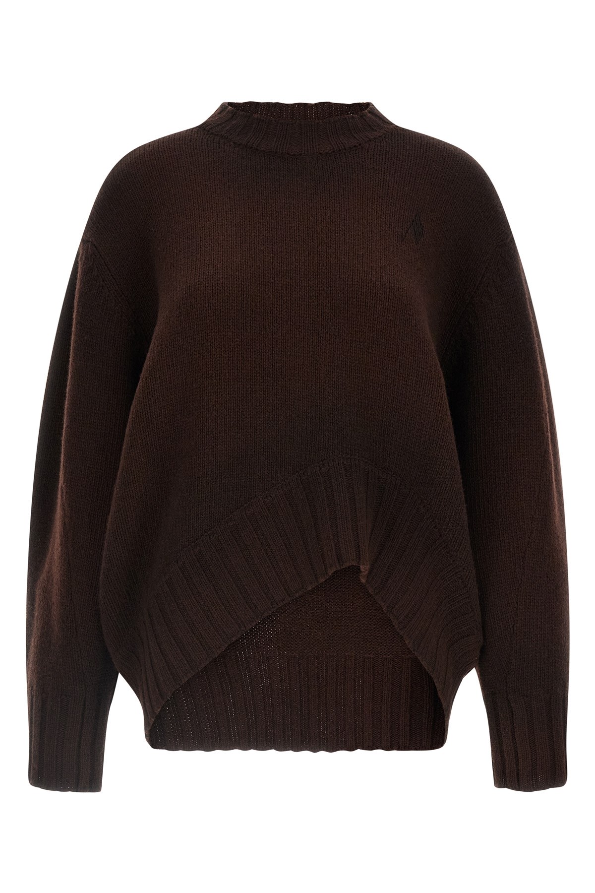 Attico Logo Embroidery Sweater Sweaters And Cardigans Brown In Brown